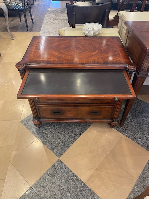 Hickory White Campaign style Nightstand/Bachelor's Chest (0FY002)