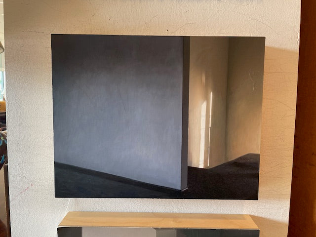 Cherith Lundin "Walls" Oil on Paper Mounted on Board "Walls", a Pair AS IS