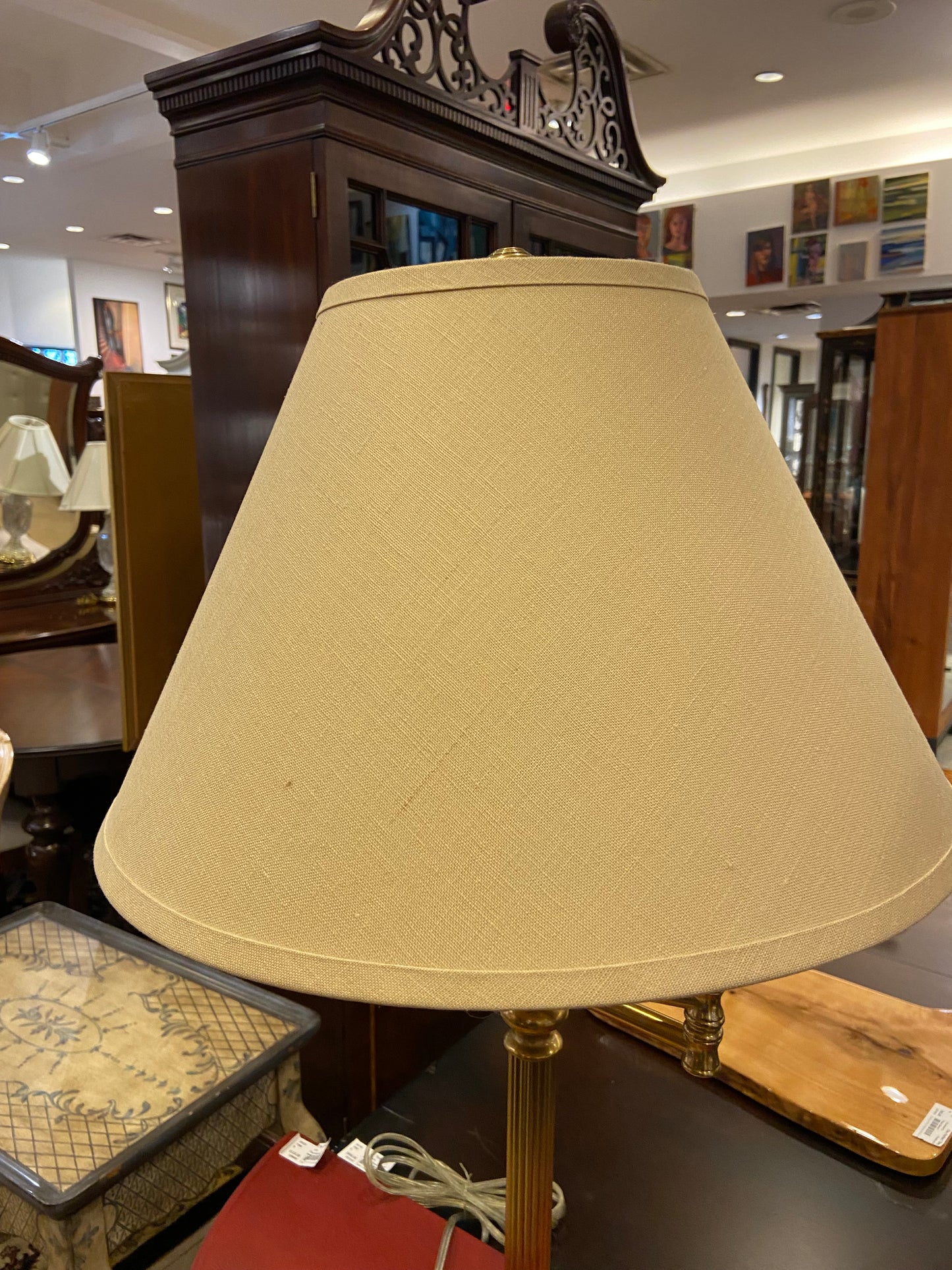 Restoration Hardware Brass Lamp (27087)