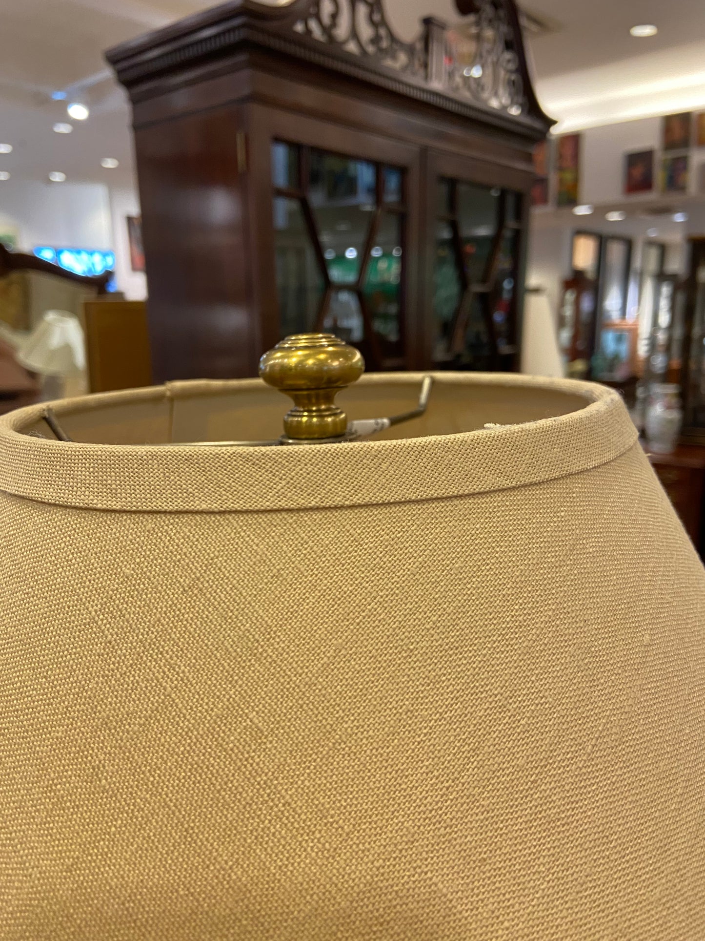 Restoration Hardware Brass Lamp (27087)