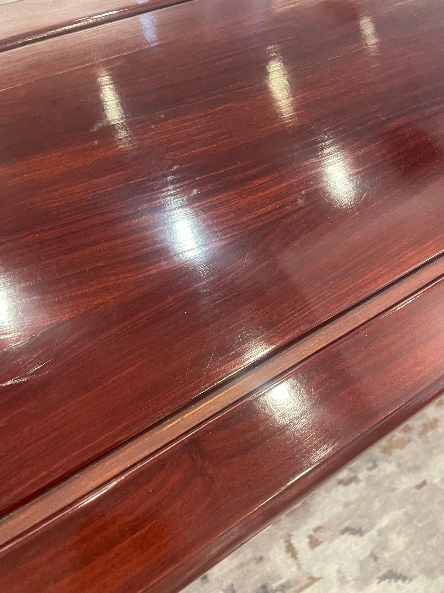 Rosewood Console Table with Carved Front (0G1005)