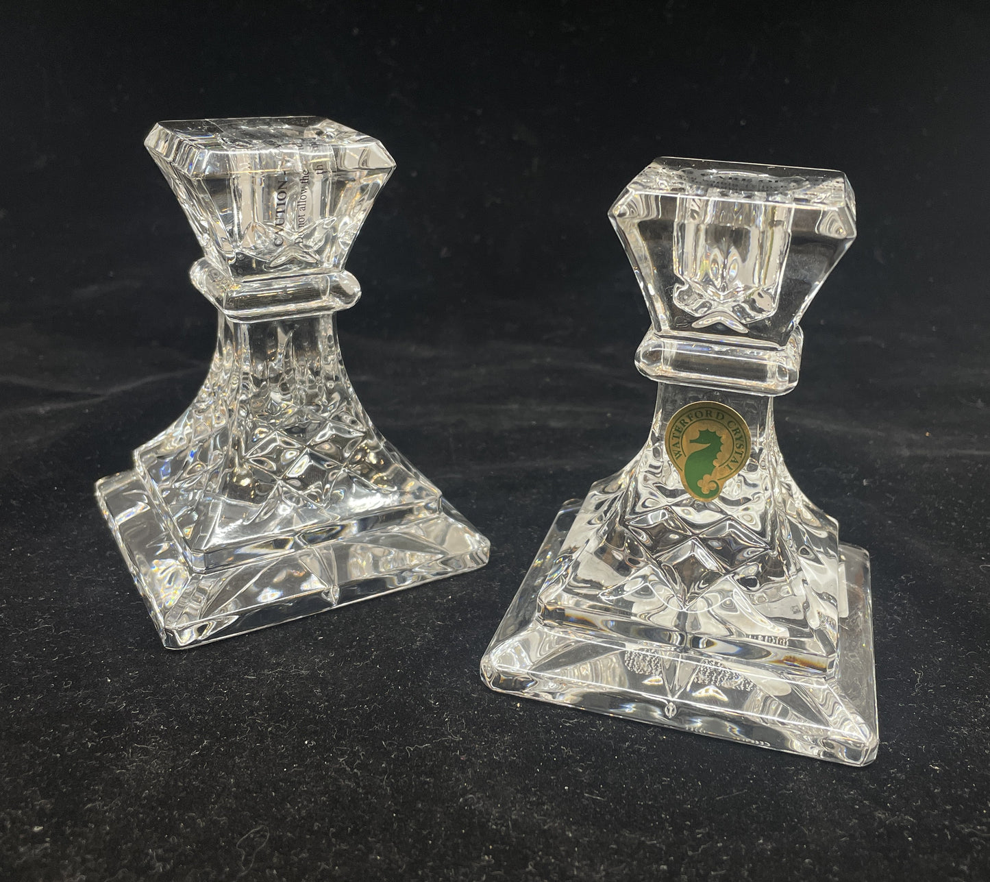 Waterford Lismore 4" Candlesticks with box (0FV001)