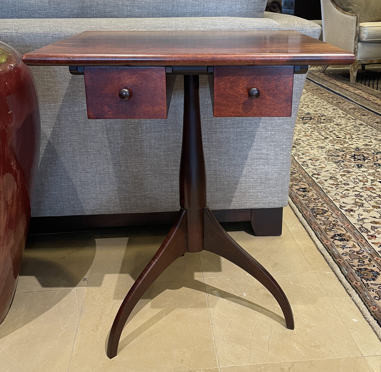 Cherry Shaker Sewing Table AS IS (0C4002)