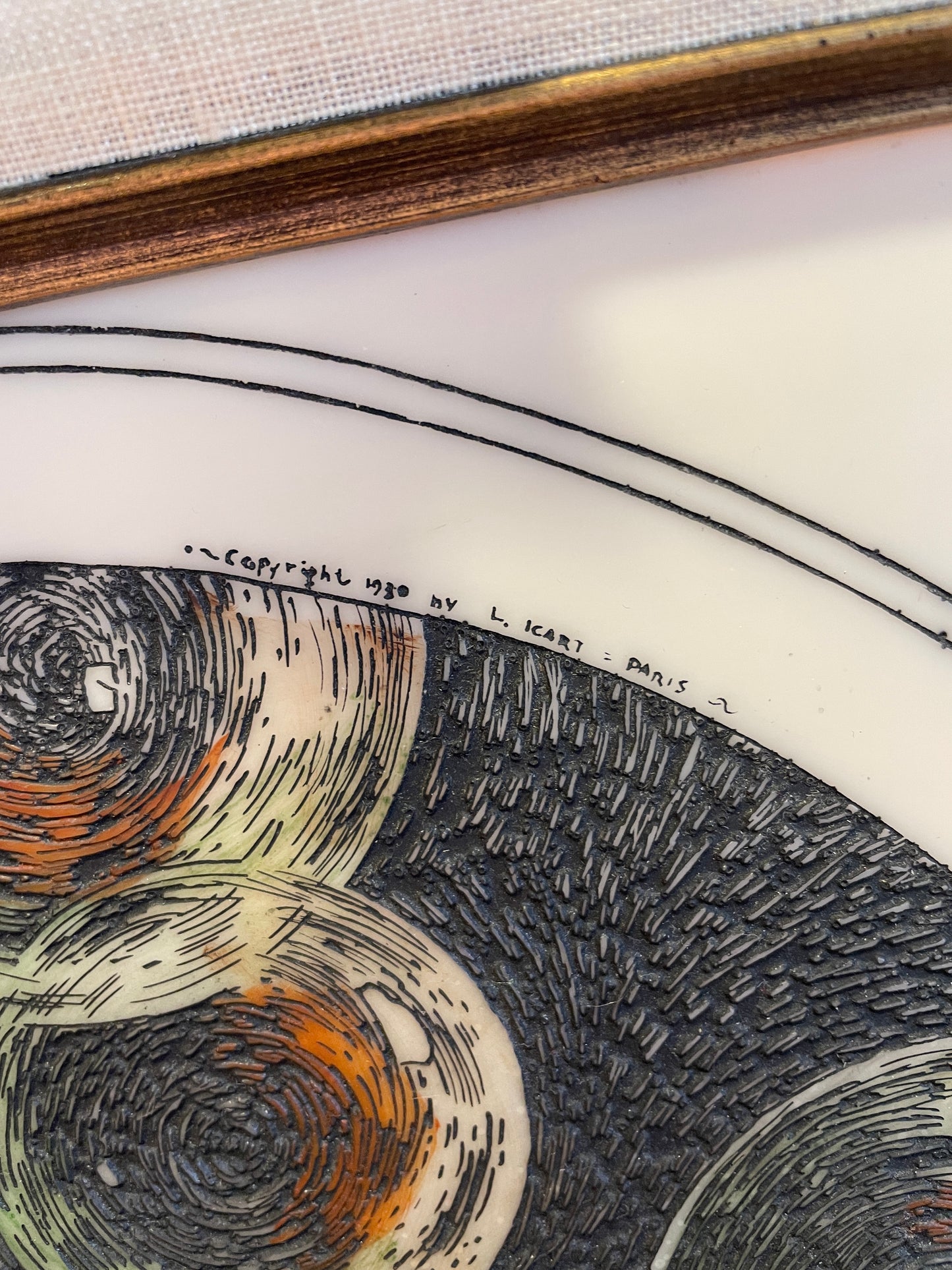 Louis Icart "Bubbles" Etching on Celluloid, 1980s (0G5003)