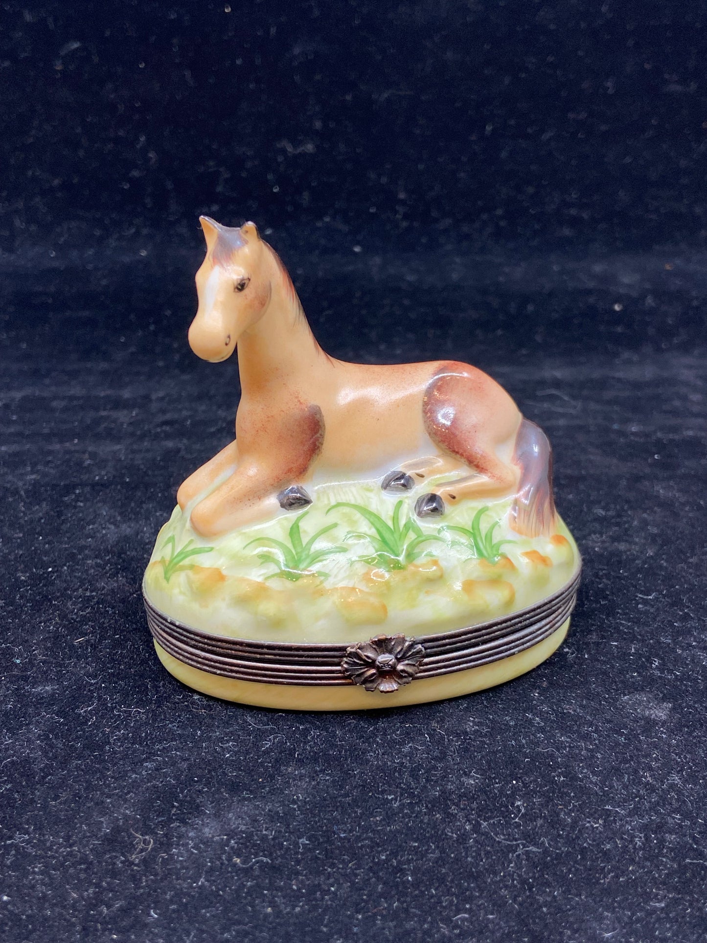 Limoges Horse Trinket Box (24914)