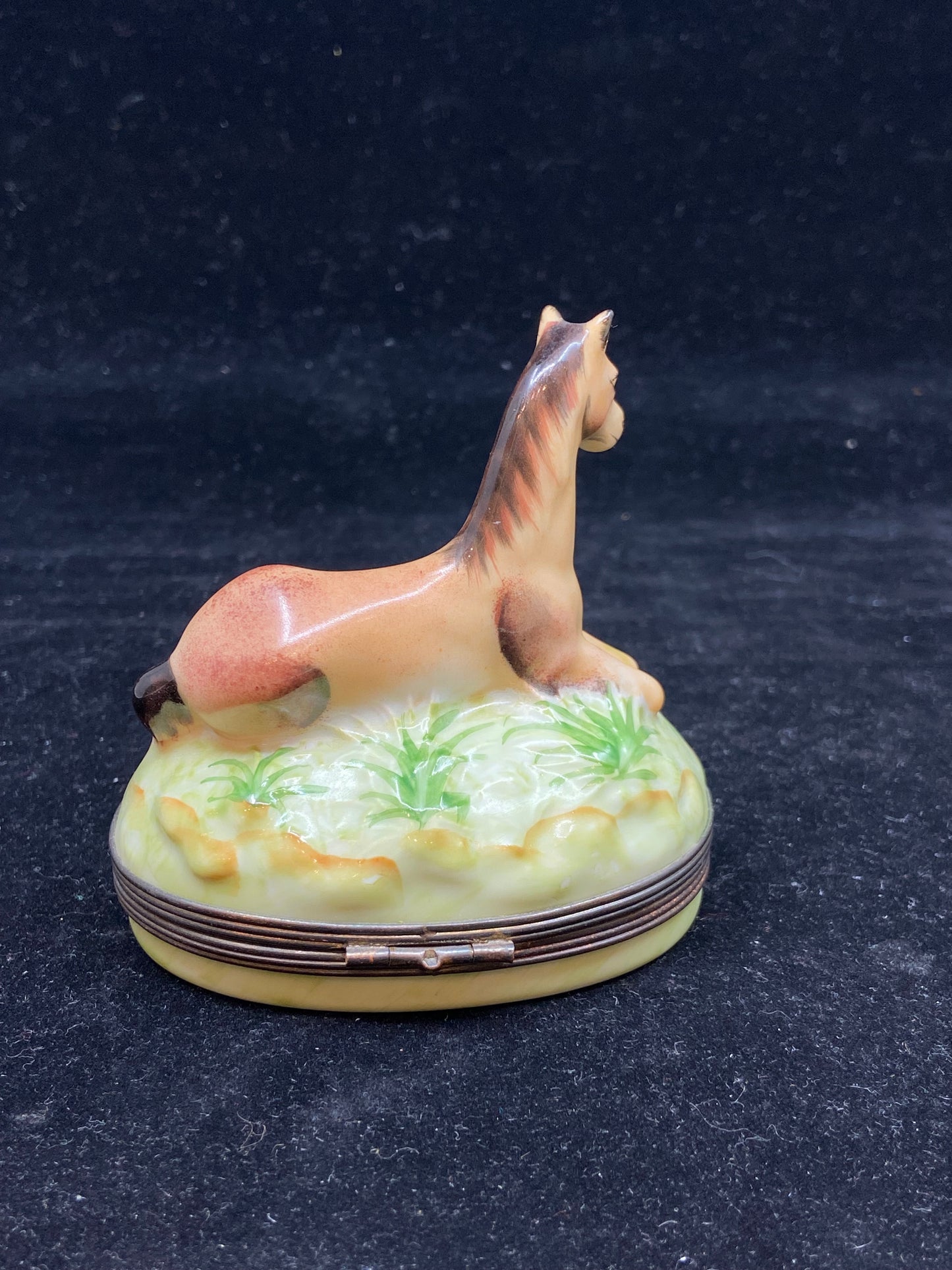 Limoges Horse Trinket Box (24914)