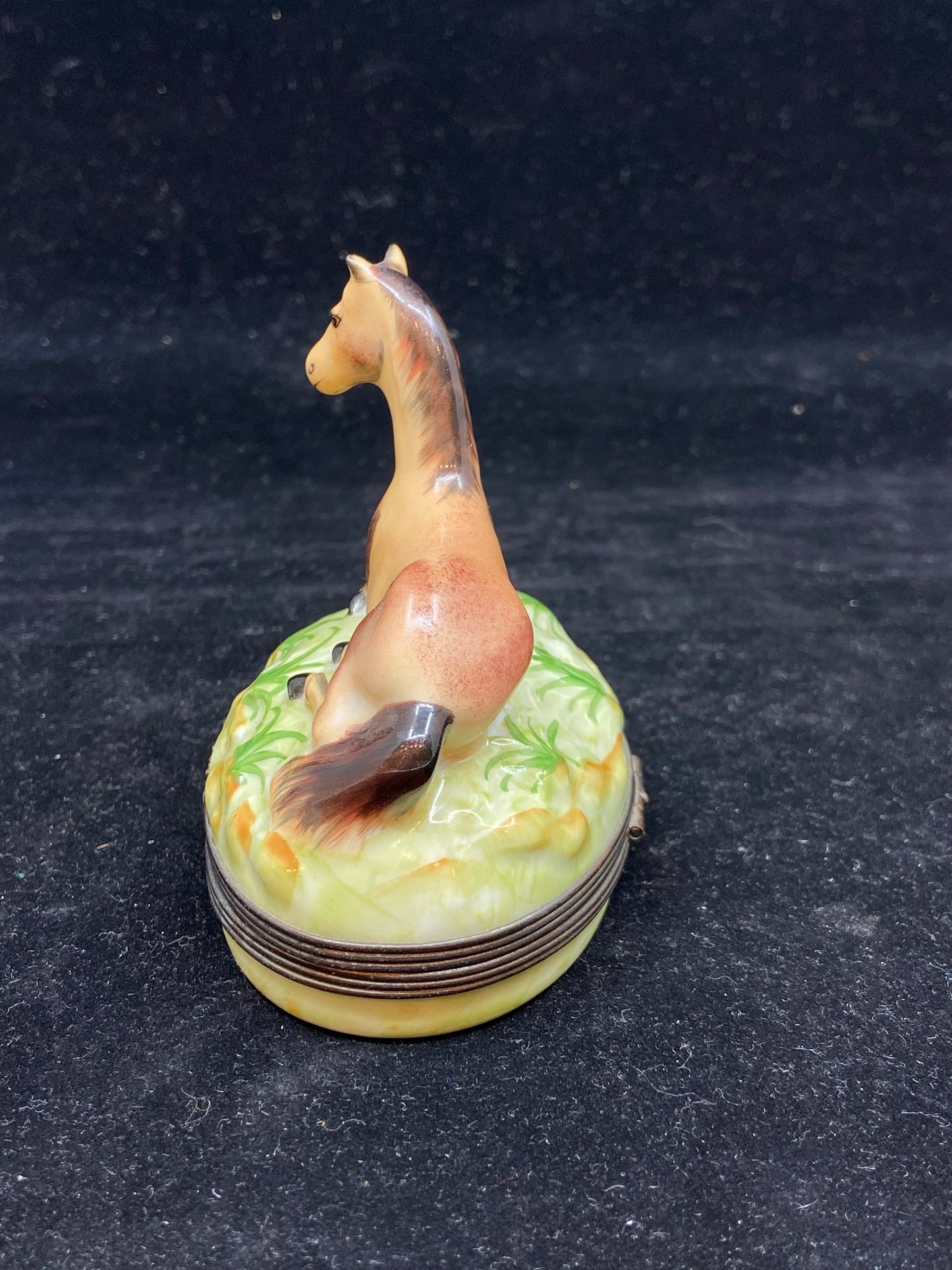 Limoges Horse Trinket Box (24914)