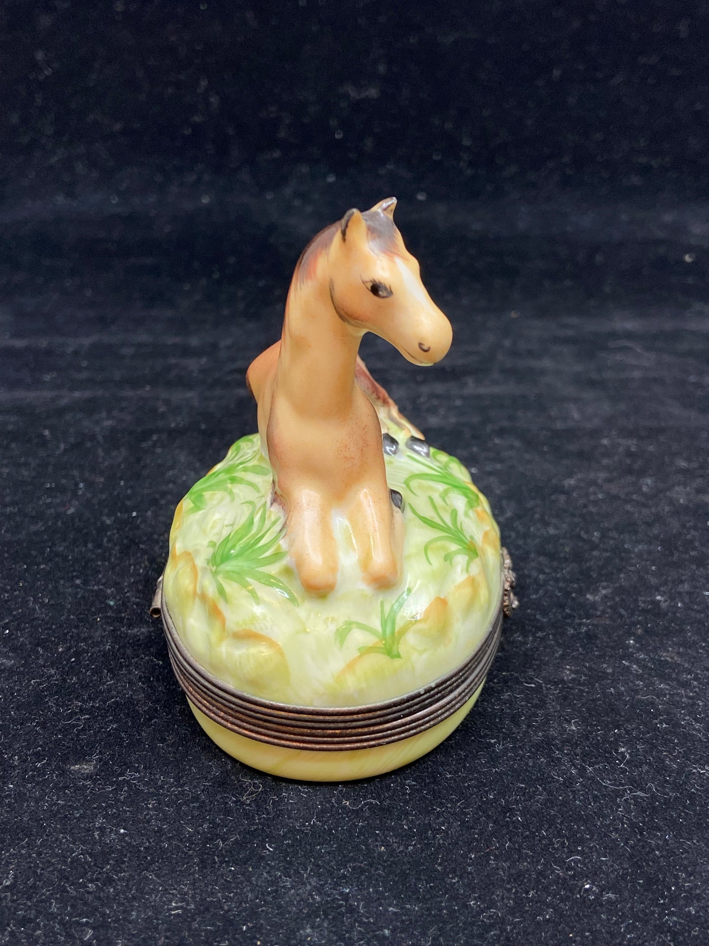 Limoges Horse Trinket Box (24914)
