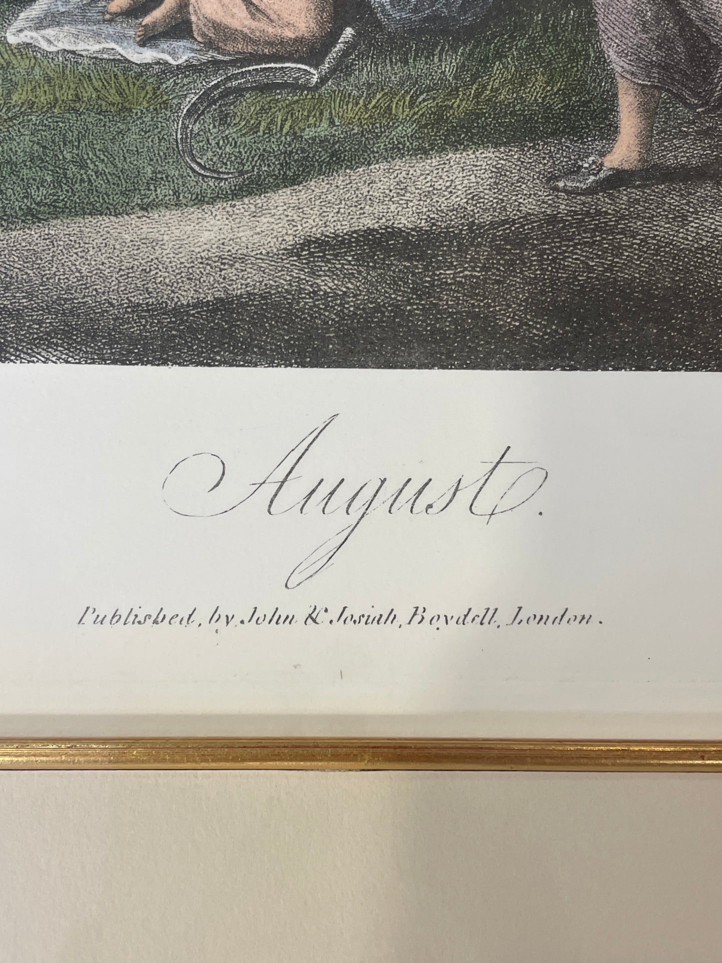 Bartolozzi Engraving "August" (0AN006)
