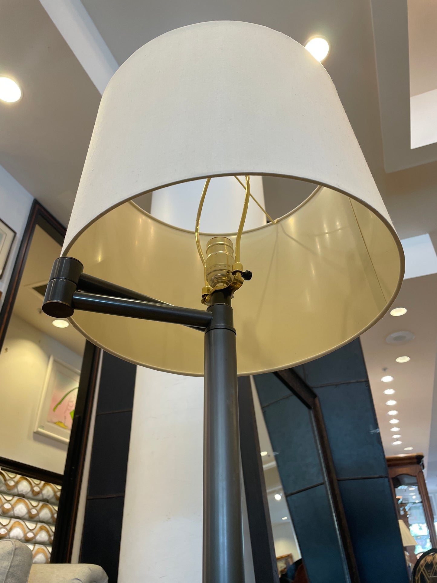Crate and Barrel Armed Floor Lamp (0G7005)