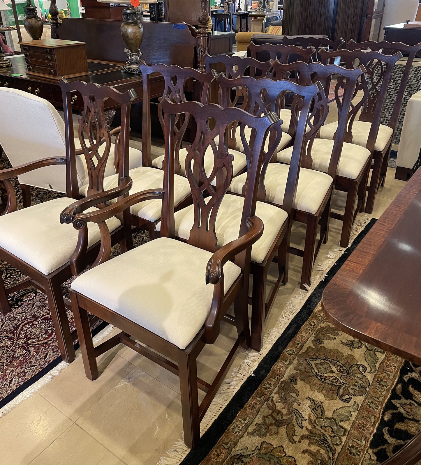Set of 10 Knob Creek Chippendale Chairs (0C7003)