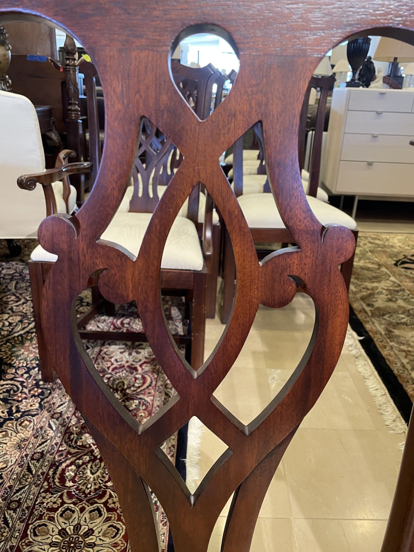 Set of 10 Knob Creek Chippendale Chairs (0C7003)