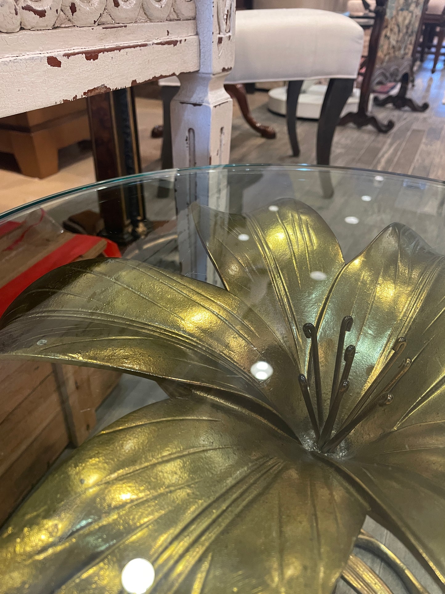 Vintage Arthur Court Lily End Table, AS IS (0K5002)