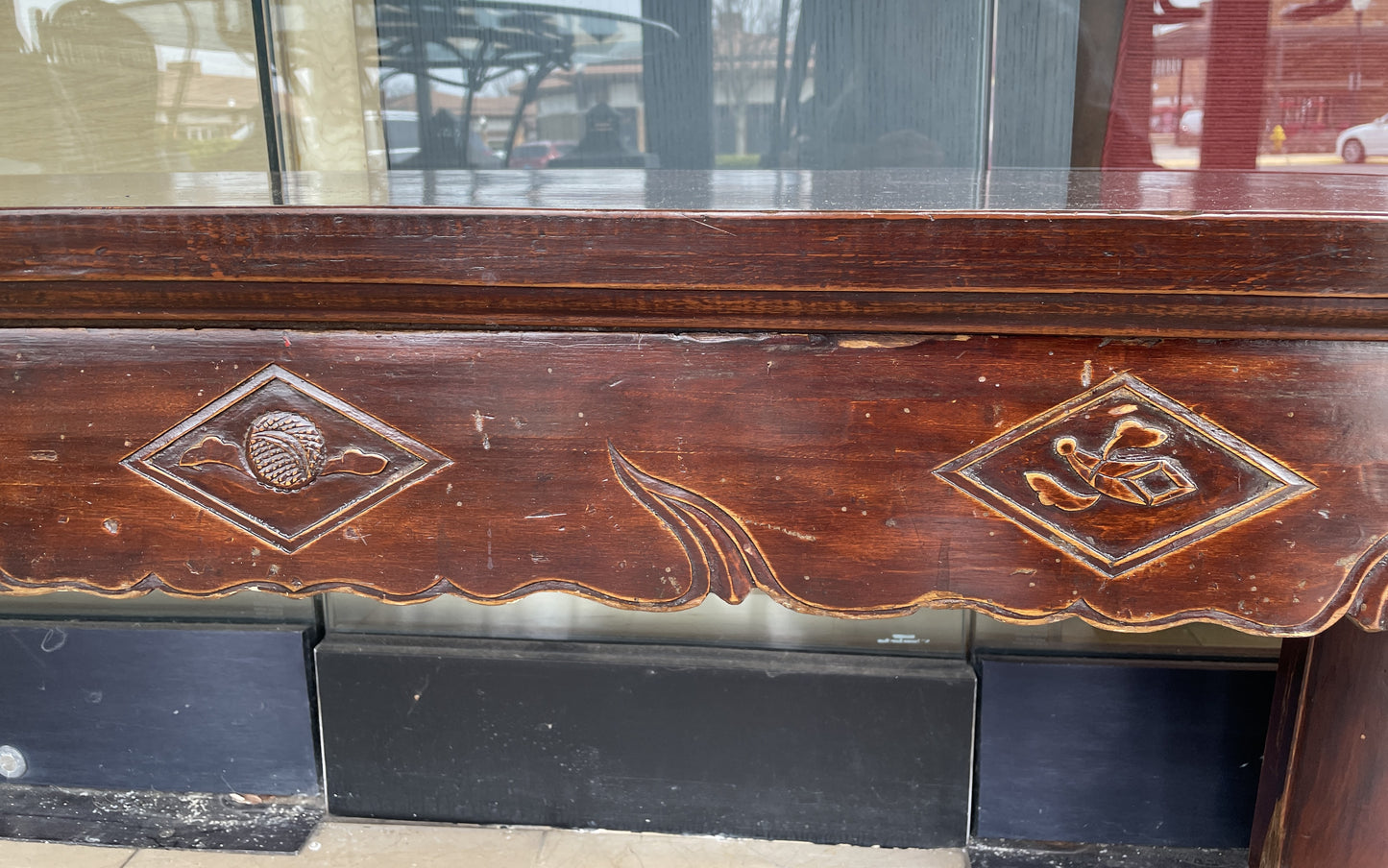 Antique Chinese Altar Style Bench (0C8004)