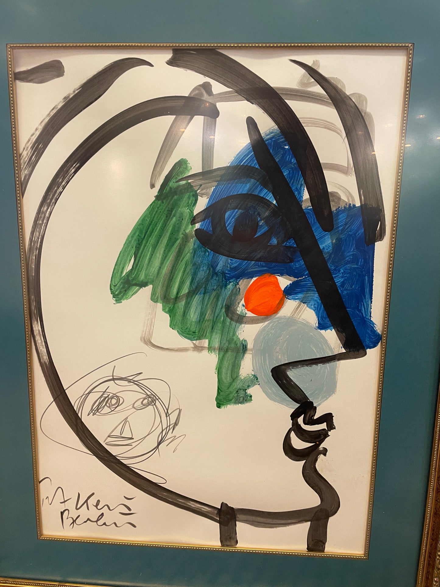 Robert Keil Abstract, the Face Acrylic on Paper (0GF003)