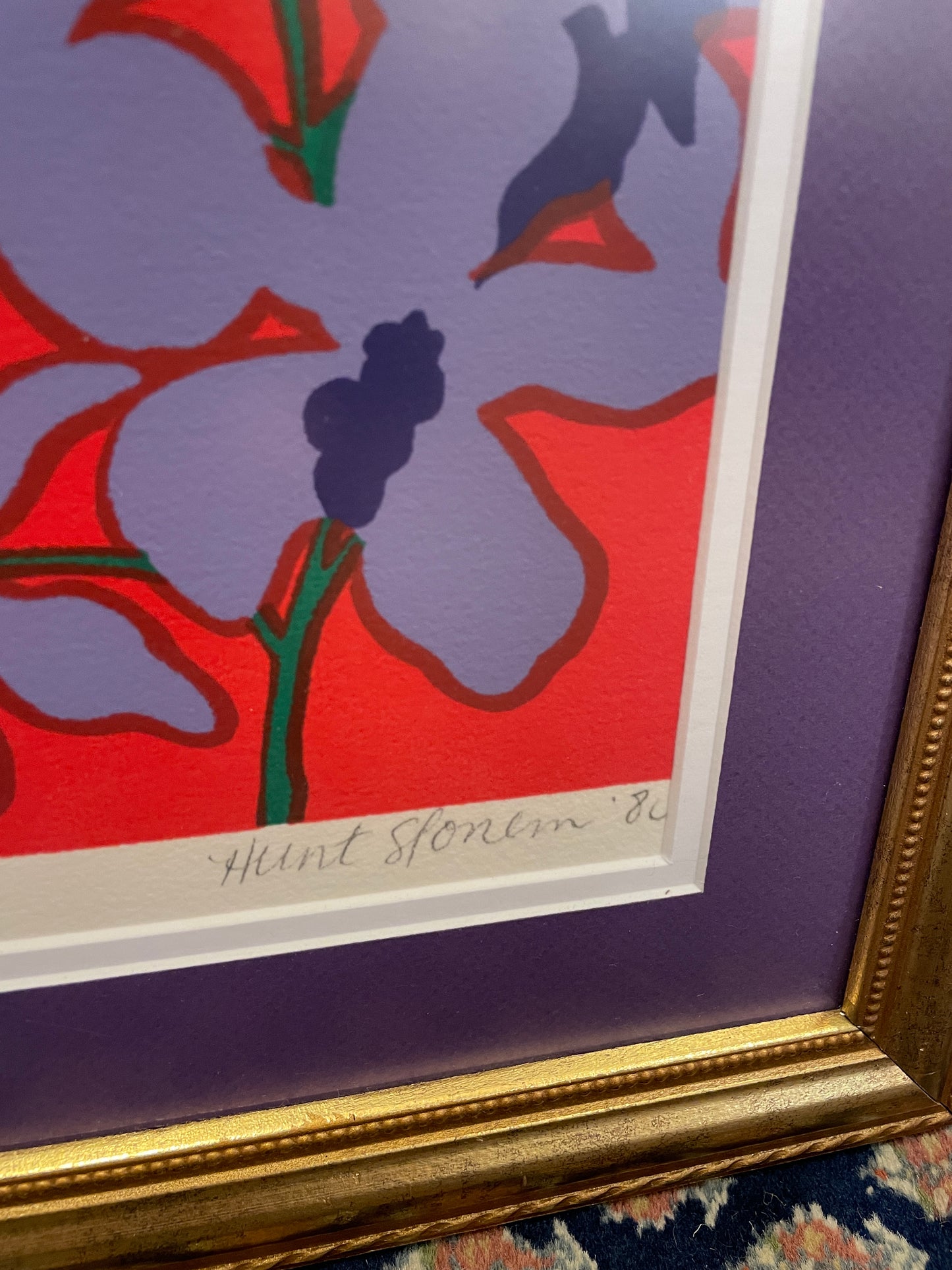 Hunt Slonem Lithograph 3/250 "the Queen" (0GF007)