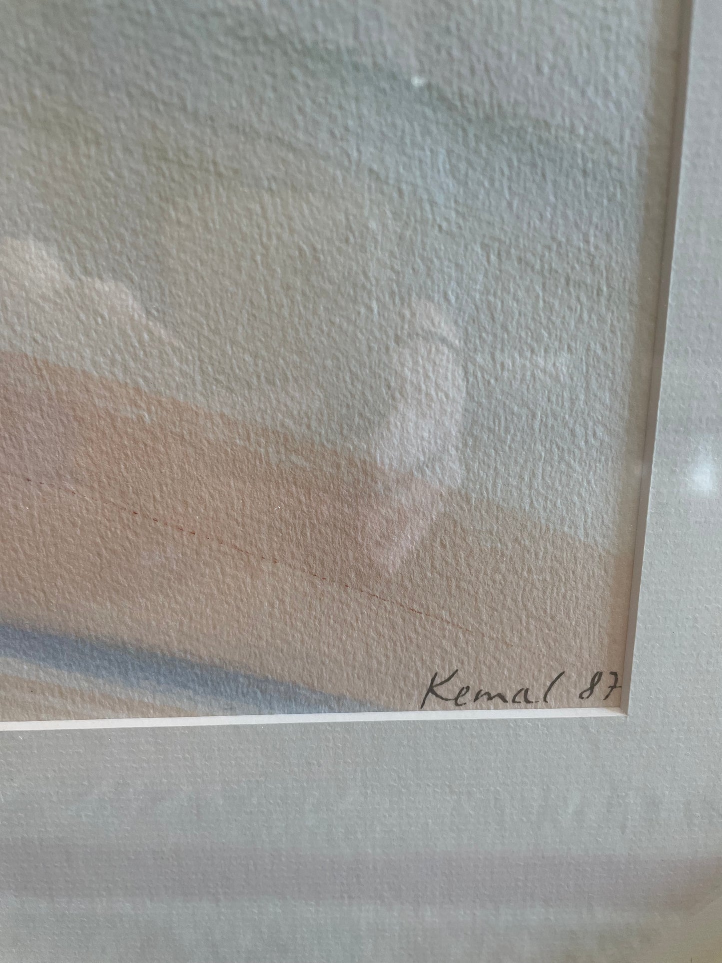 Kemal Impressionist Floral Nude Watercolor (4H2TT4)