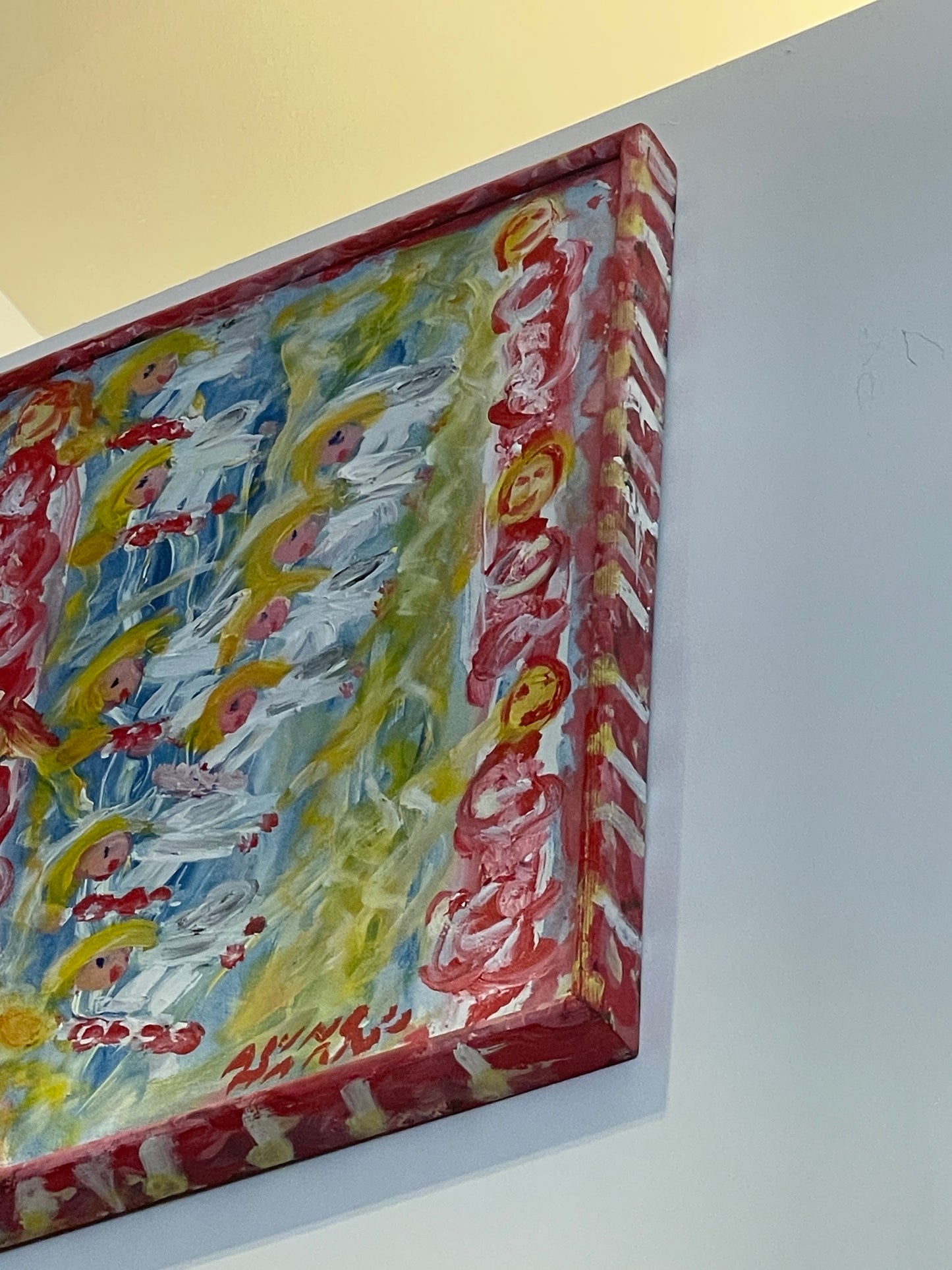 Anne Harris Angels in a line acrylic on canvas (0GF00F)
