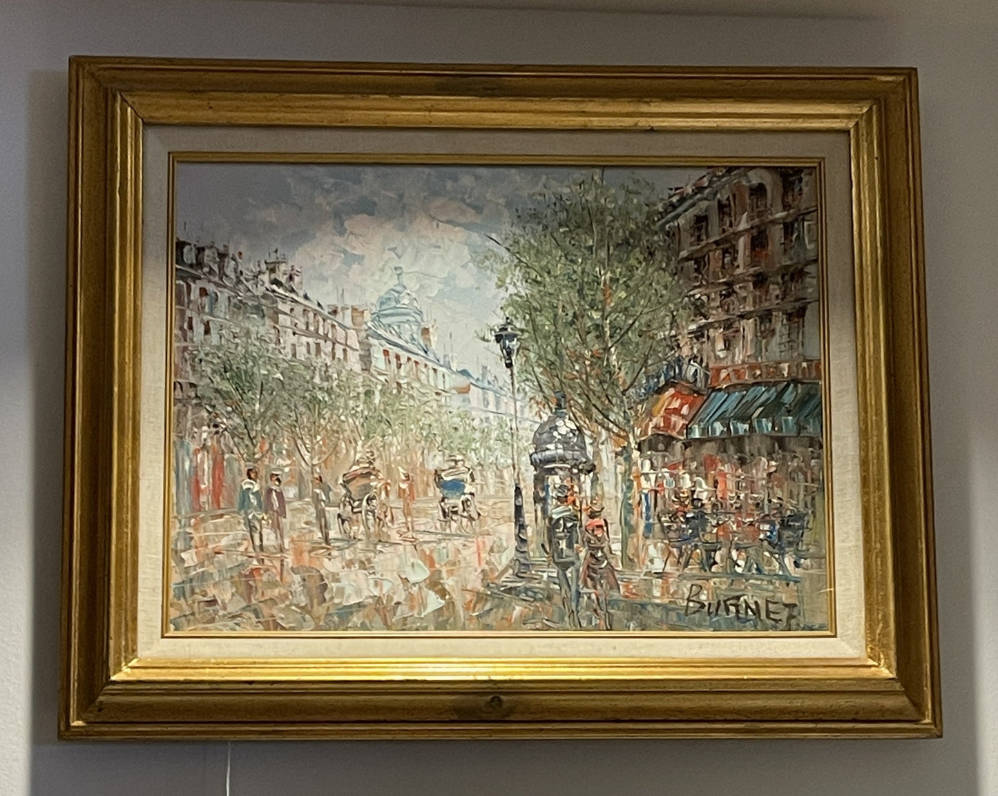 Burnet French Street Scene oil on Canvas (0GF00H)