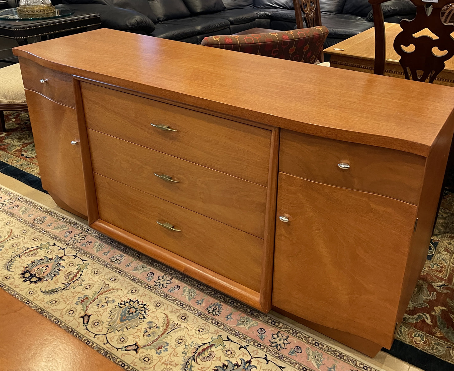Mid Century Dining Suite, Including table, 6 chairs, china and buffet, attr: Sieling Modern (0GL003)