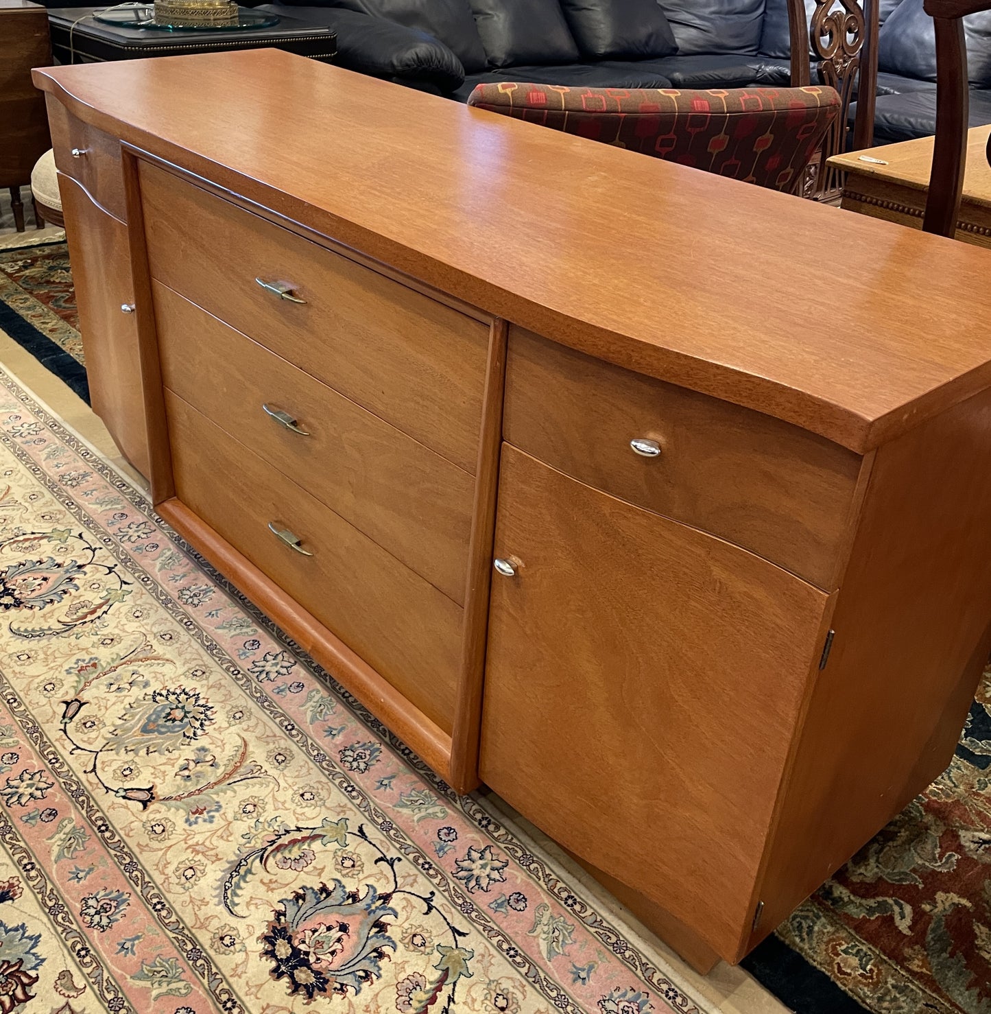 Mid Century Dining Suite, Including table, 6 chairs, china and buffet, attr: Sieling Modern (0GL003)