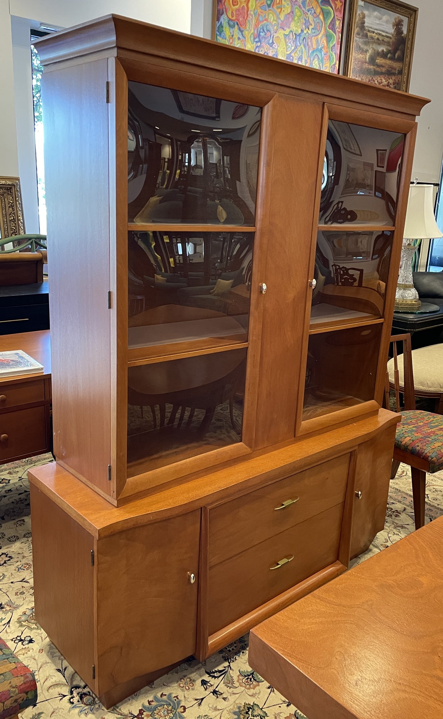 Mid Century Dining Suite, Including table, 6 chairs, china and buffet, attr: Sieling Modern (0GL003)