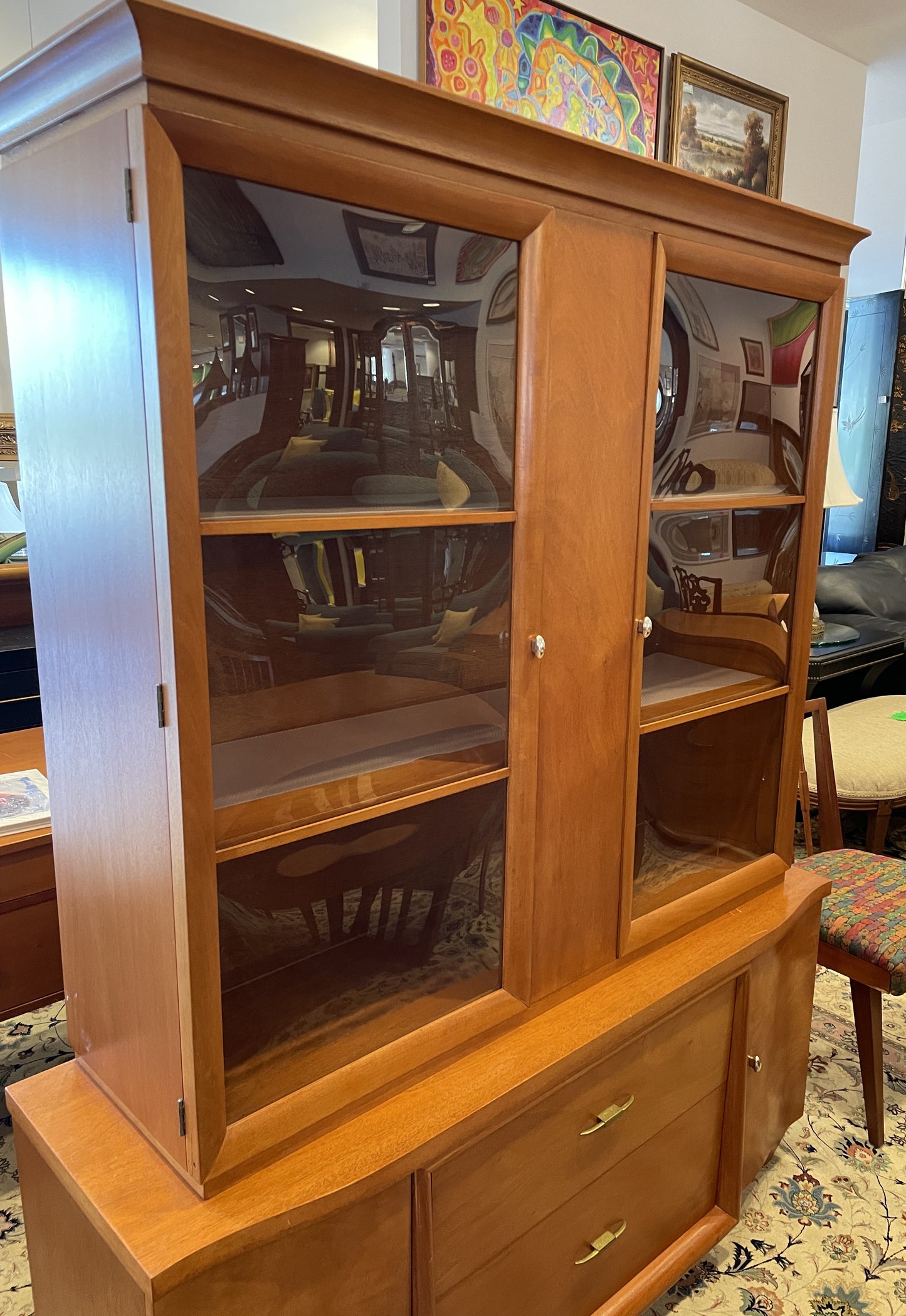Mid Century Dining Suite, Including table, 6 chairs, china and buffet, attr: Sieling Modern (0GL003)