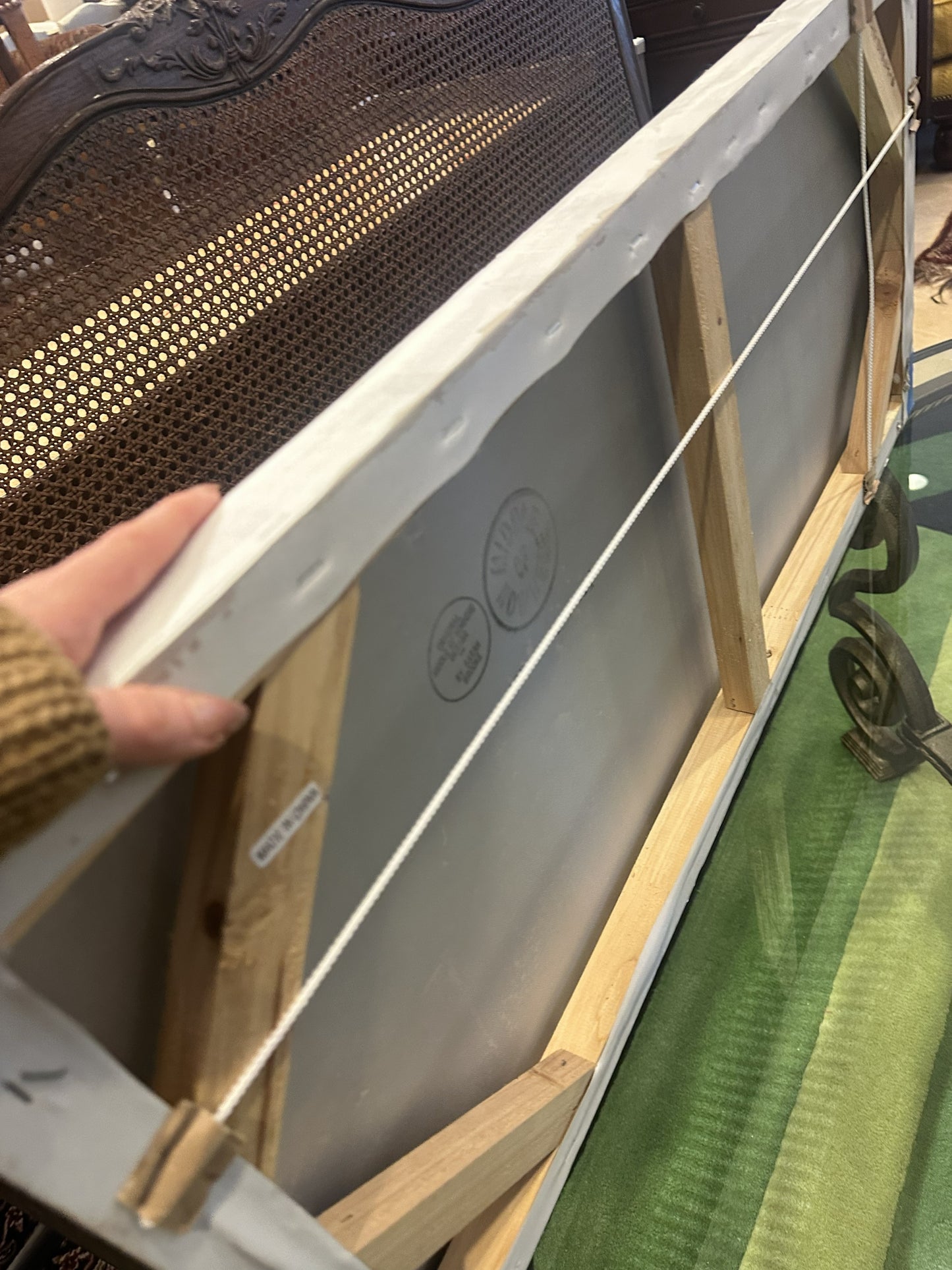 Sarah Brooke "Somewhere Small" Giclee in Silver and White (0L7010)