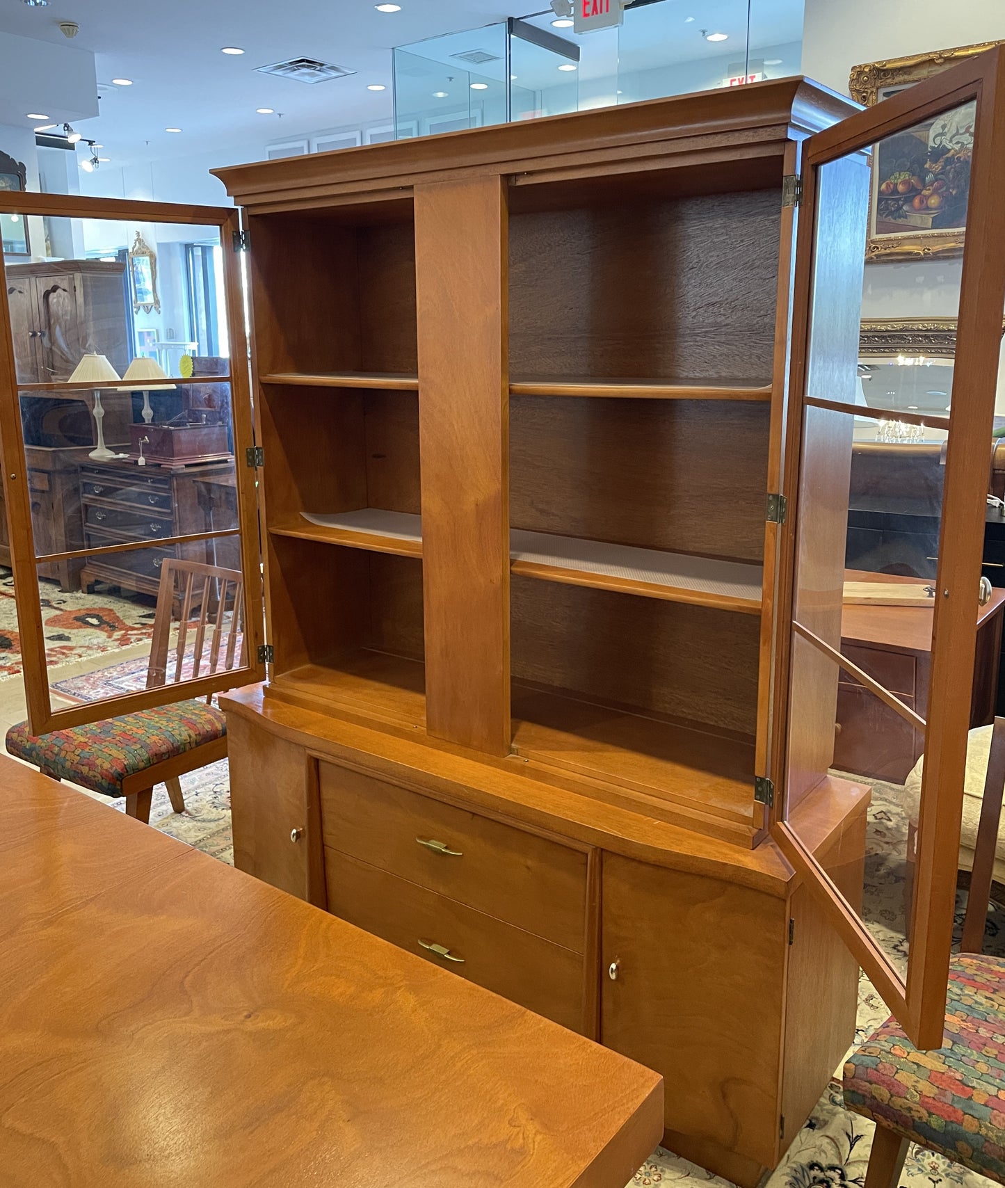 Mid Century Dining Suite, Including table, 6 chairs, china and buffet, attr: Sieling Modern (0GL003)