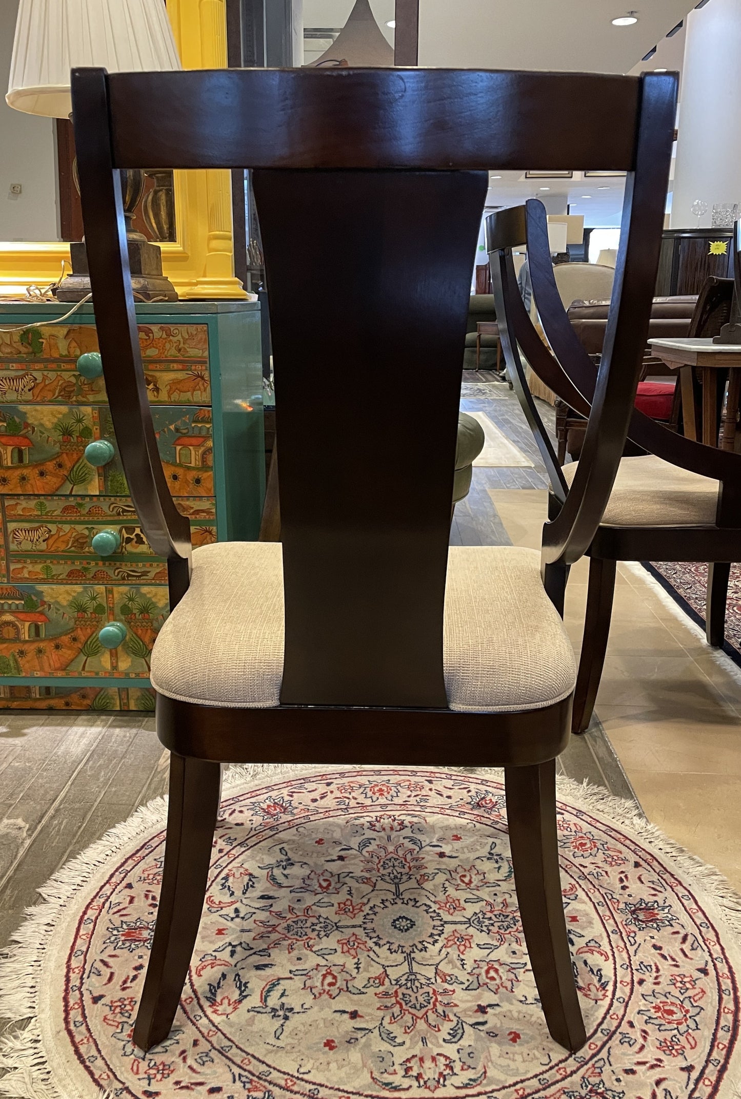 Set of 4 Klismos Style Dining Chairs AS IS (0CC002)