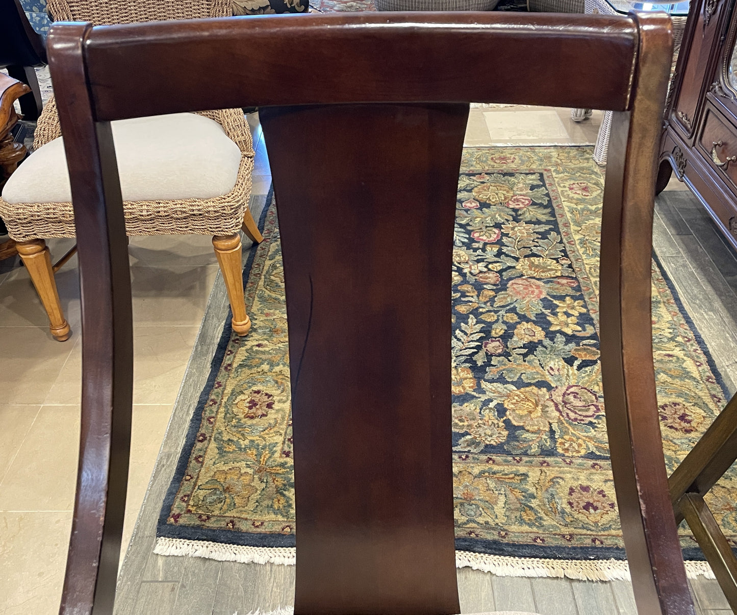 Set of 4 Klismos Style Dining Chairs AS IS (0CC002)