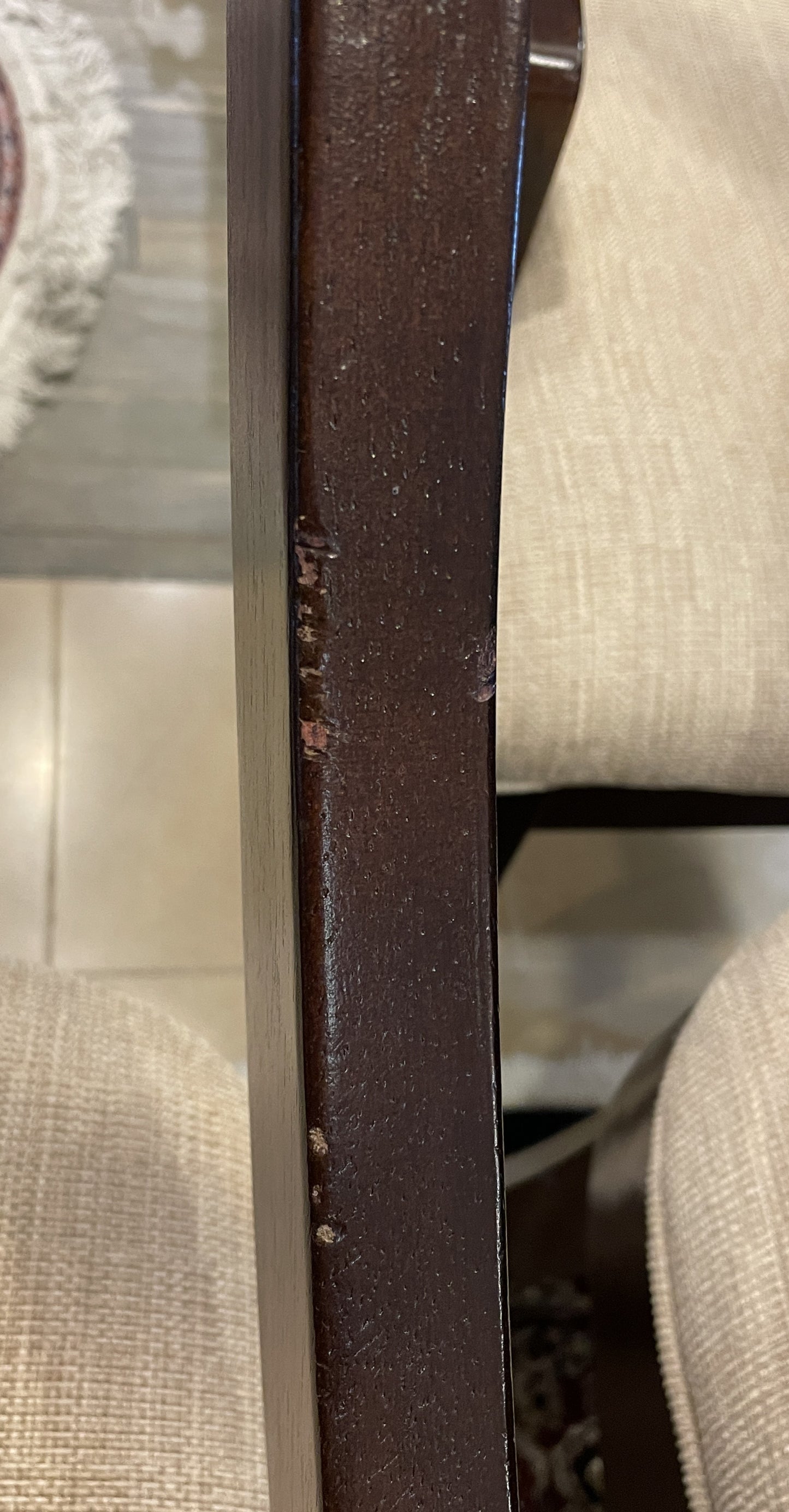Set of 4 Klismos Style Dining Chairs AS IS (0CC002)