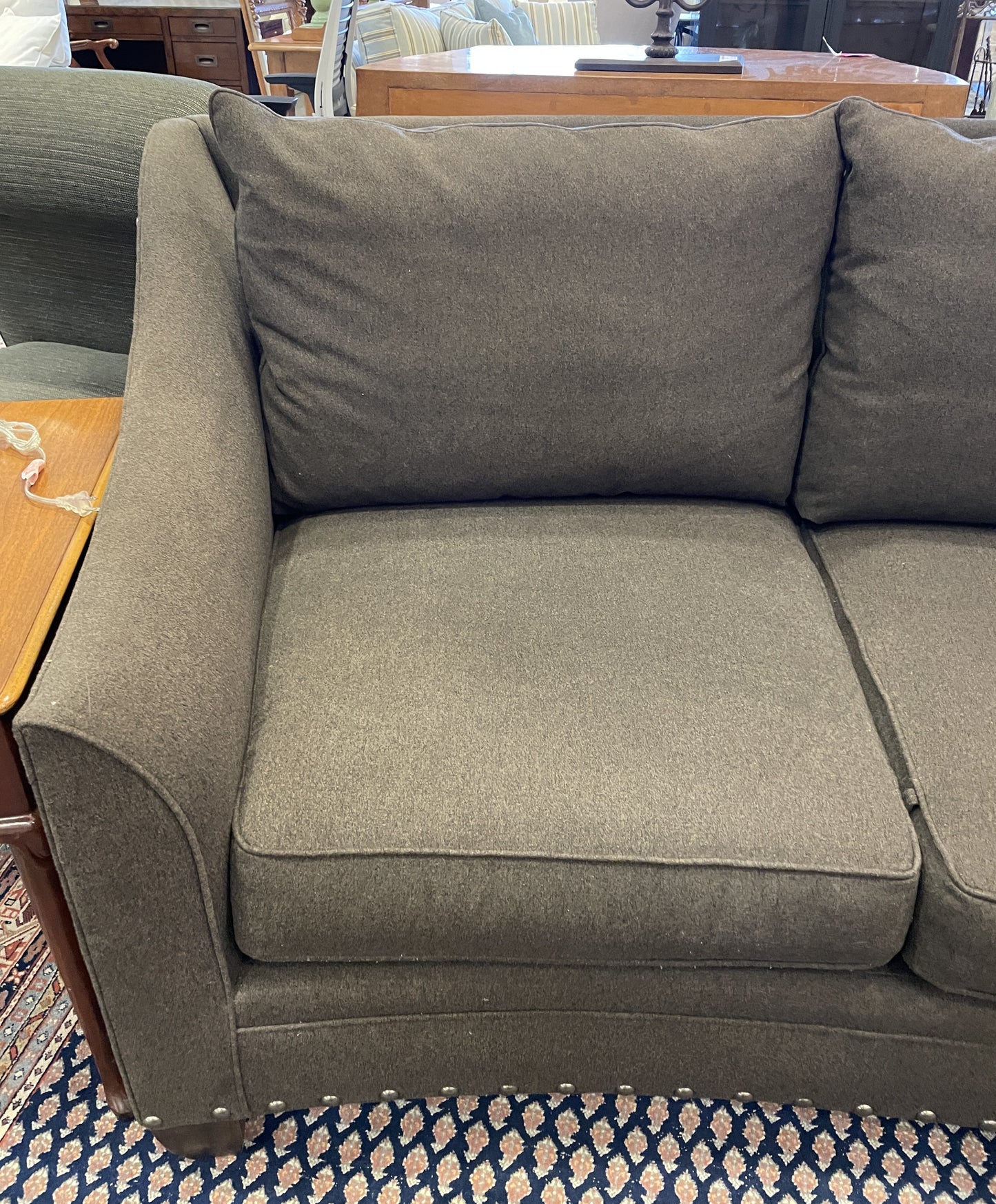 Vanguard Curved Espresso Sofa (0CE002)
