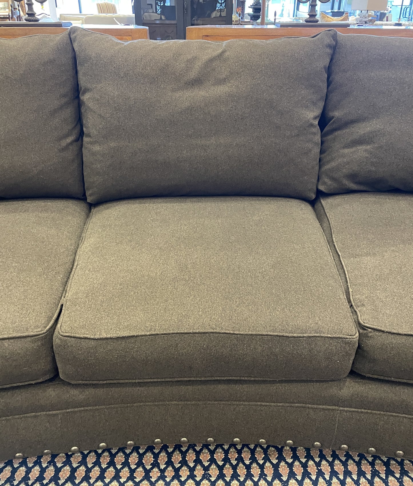 Vanguard Curved Espresso Sofa (0CE002)