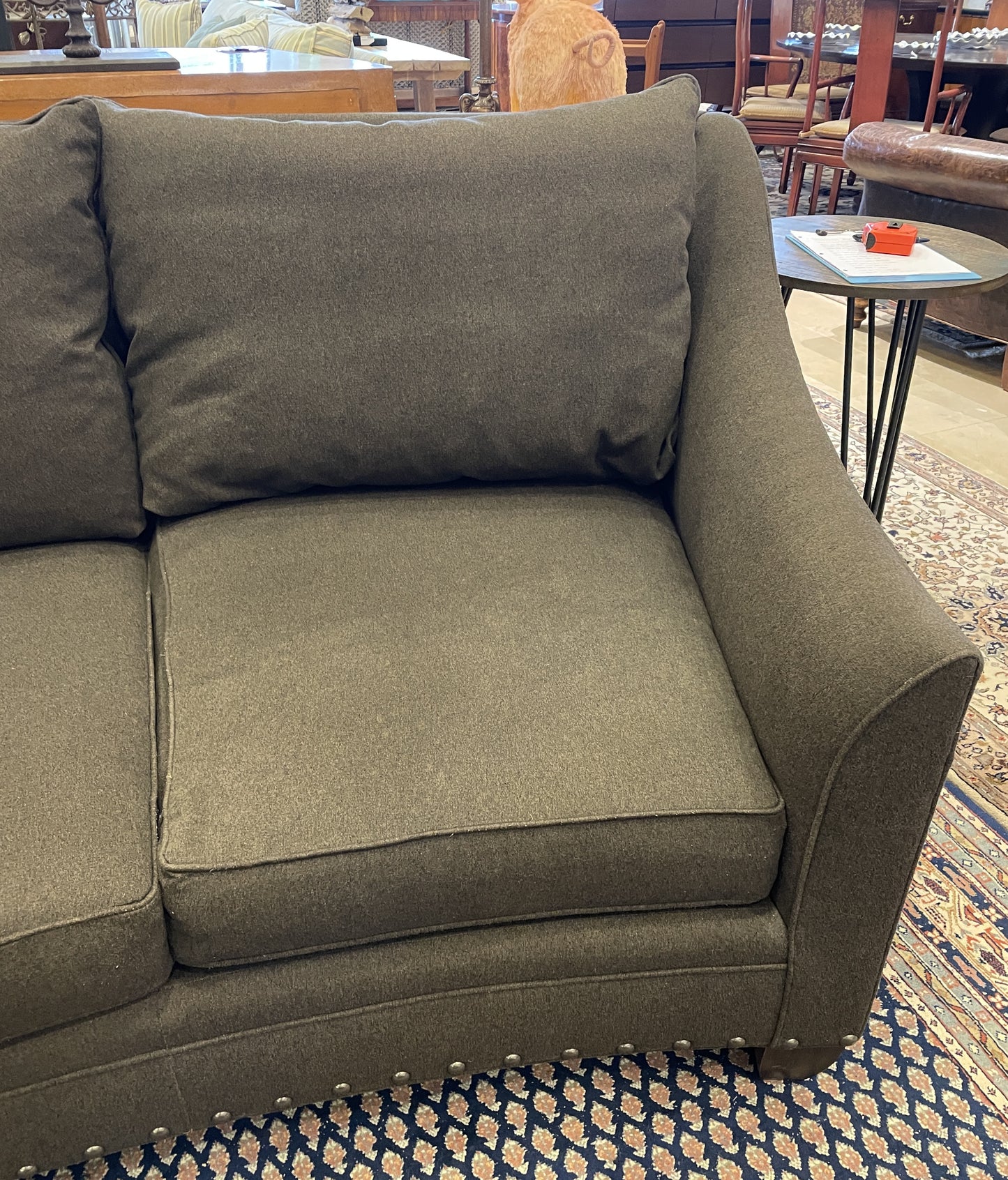 Vanguard Curved Espresso Sofa (0CE002)