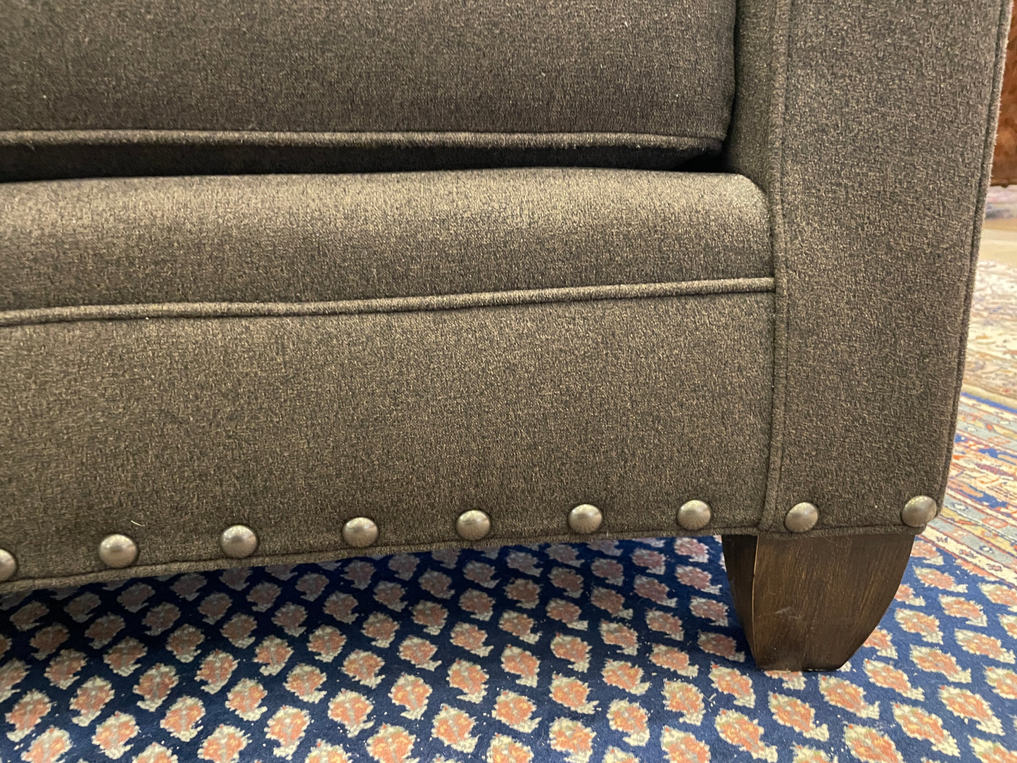 Vanguard Curved Espresso Sofa (0CE002)