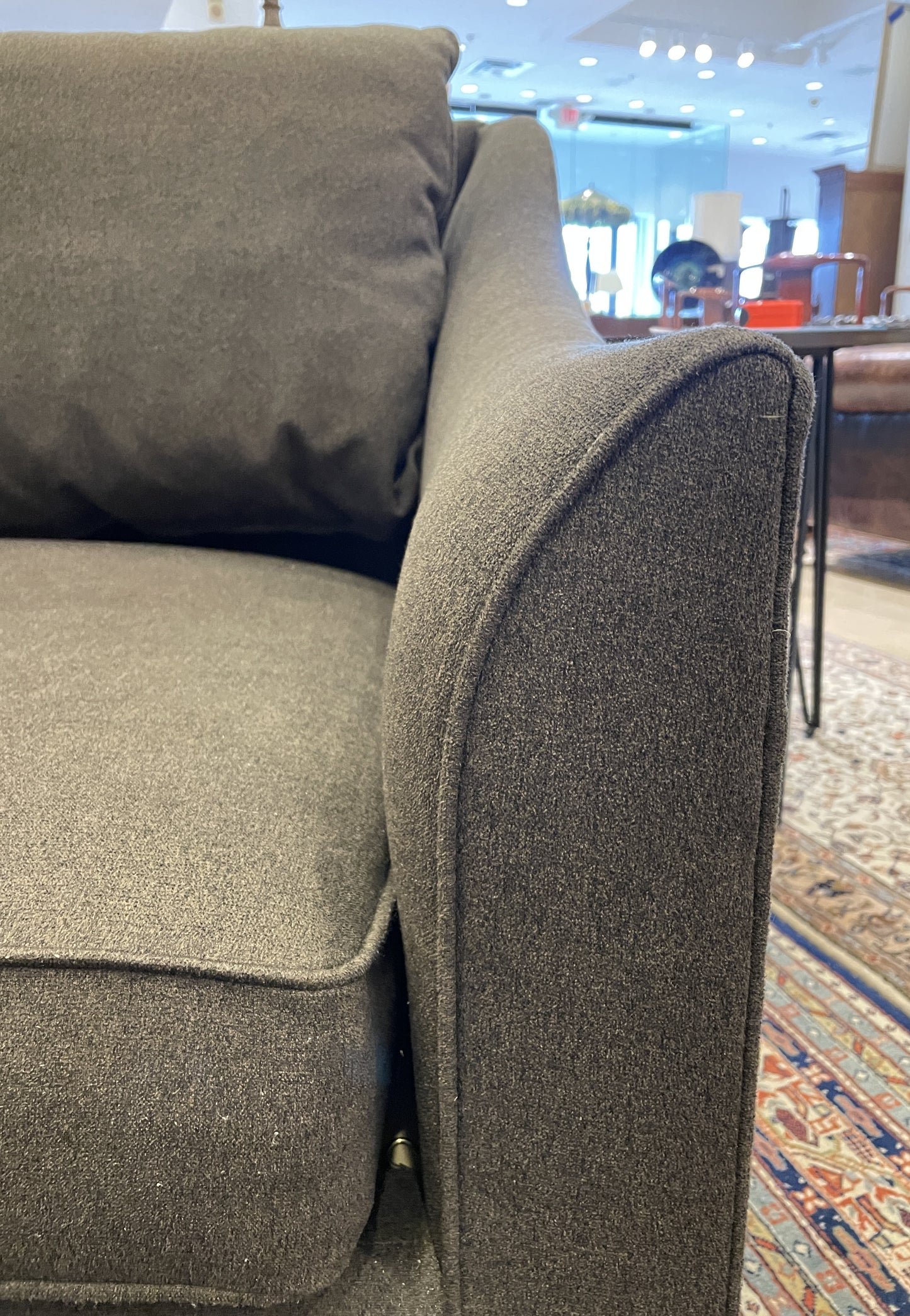 Vanguard Curved Espresso Sofa (0CE002)