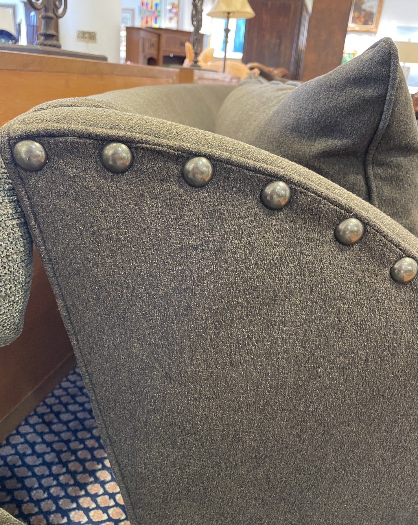 Vanguard Curved Espresso Sofa (0CE002)