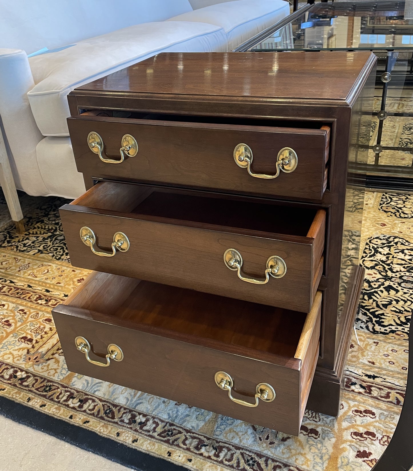 LG Stickley Three Drawer Nightstand/Chest (0GK001)