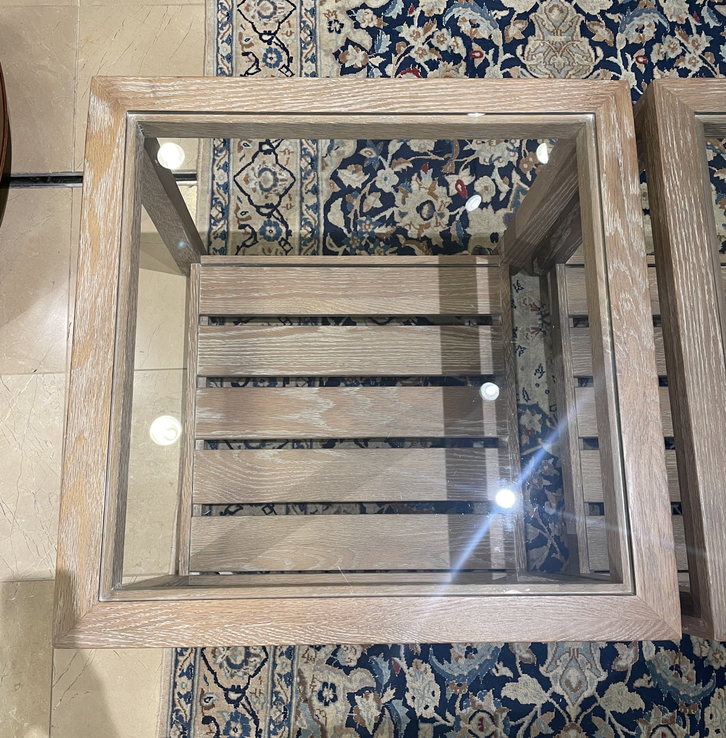 Pair of Ethan Allen "Lyons" Bunching Tables (0CF00U)