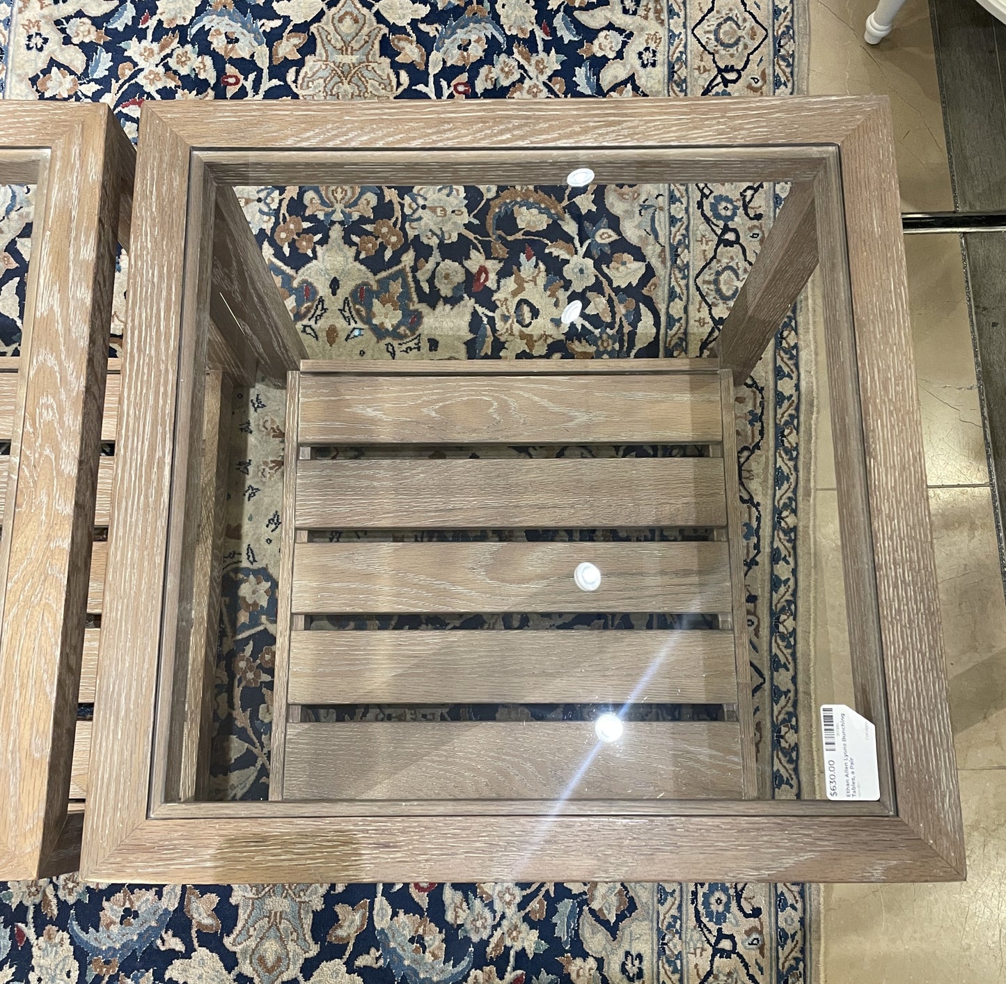 Pair of Ethan Allen "Lyons" Bunching Tables (0CF00U)