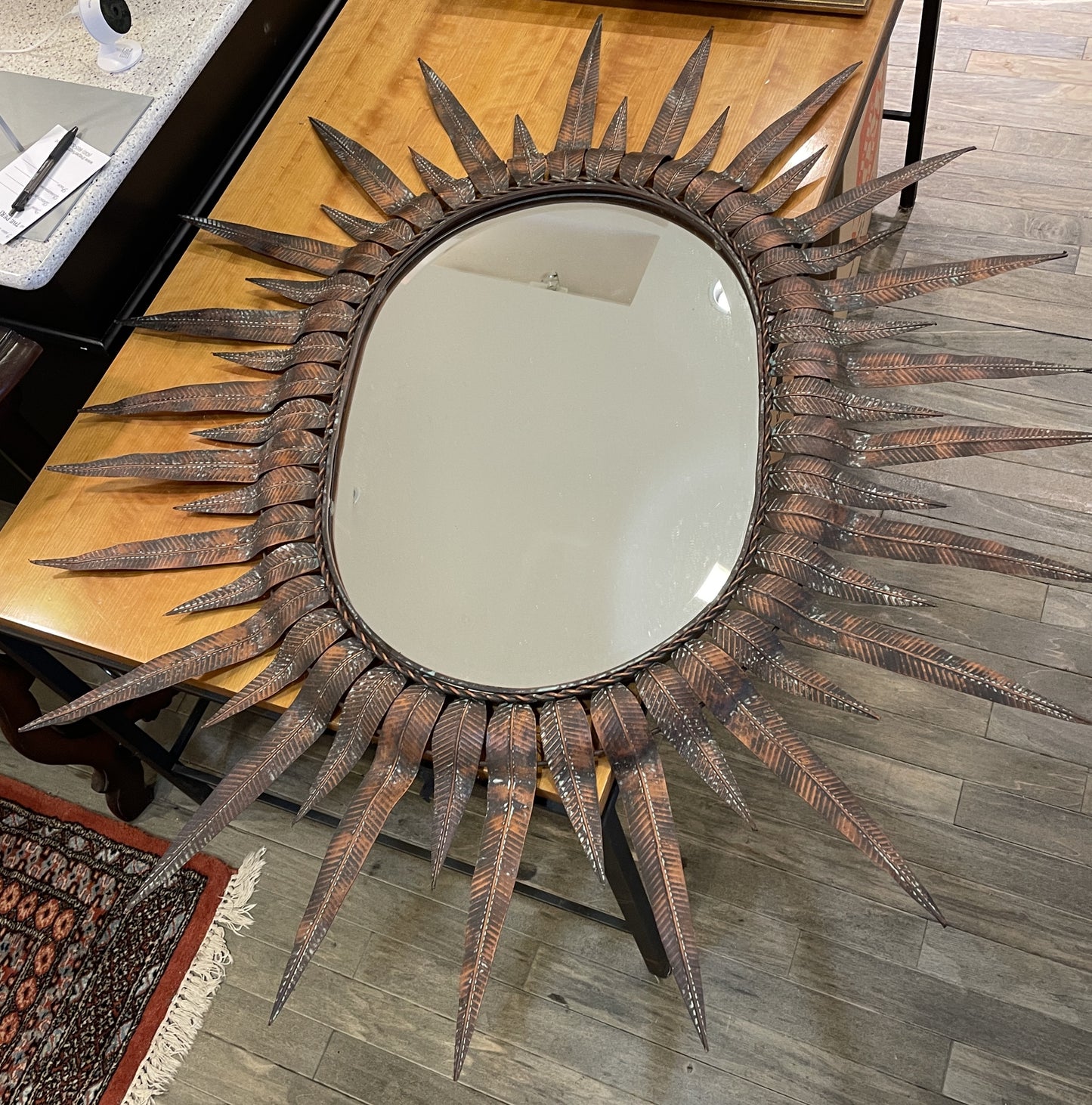 Spanish Style Sunburst Mirror, Oval (0GO001)