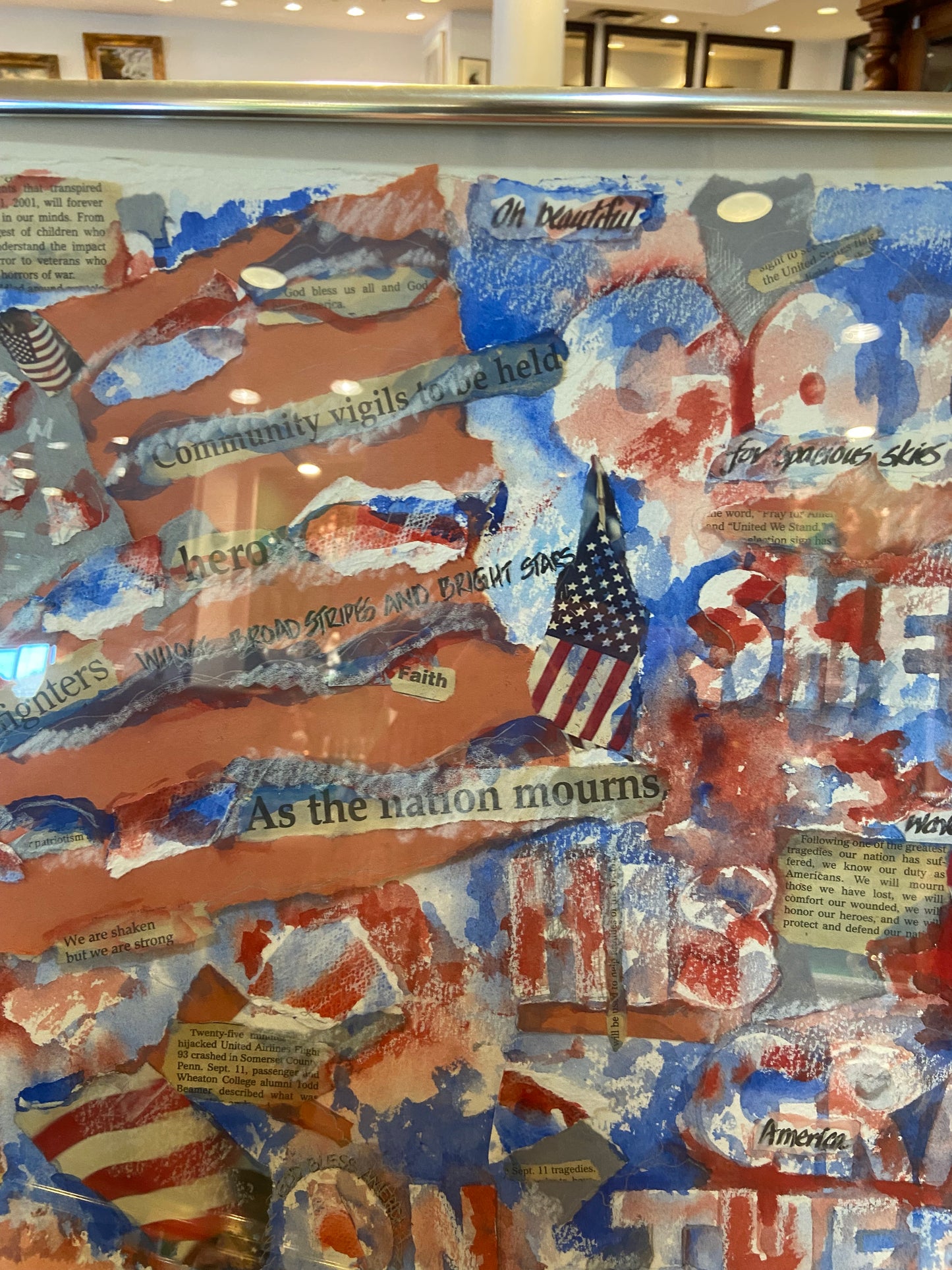 ND Kenney "God Shed His Grace" Multi Media 9/11 Themed Collage (PDZTEU)