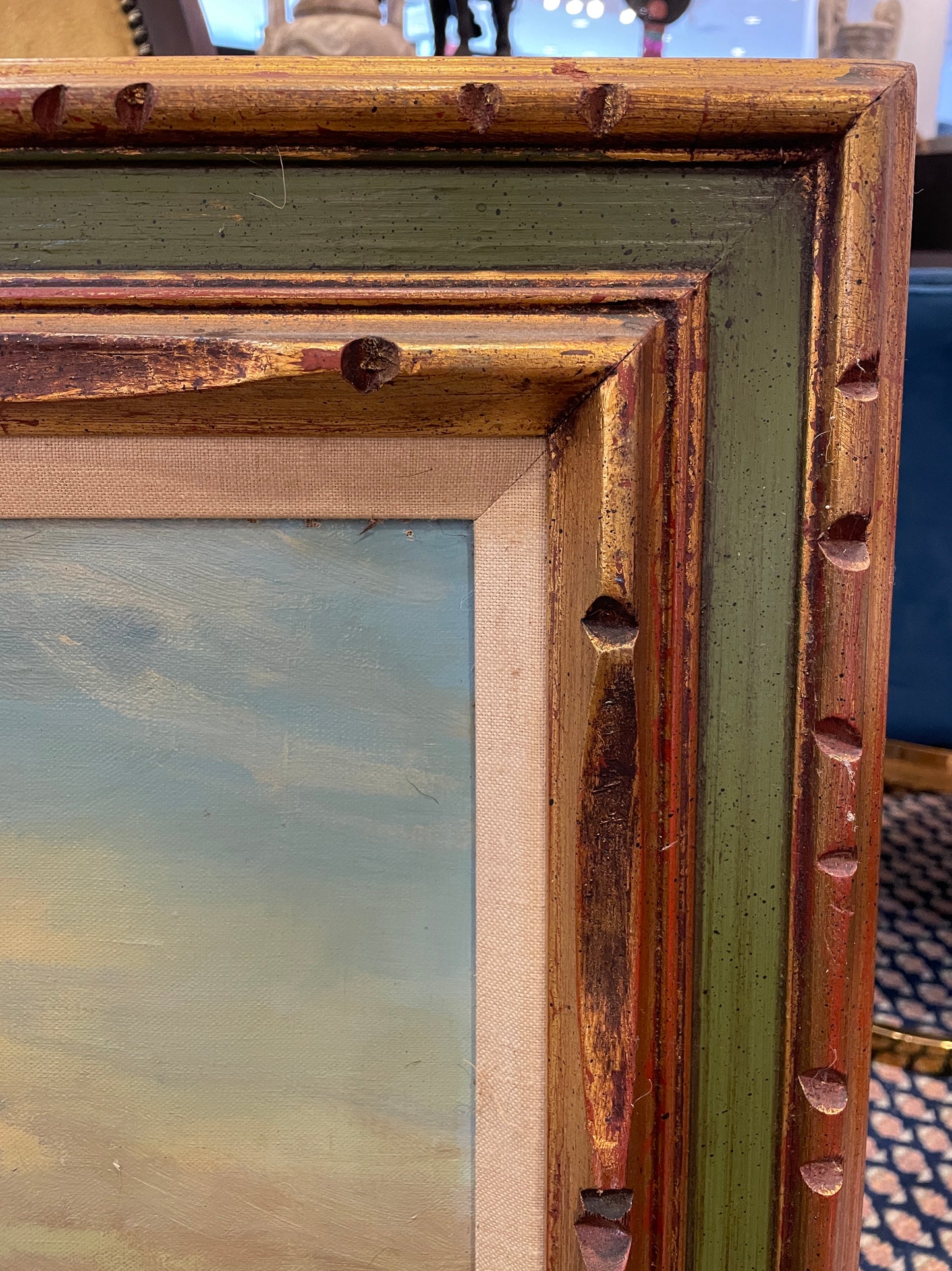 Ocean Scene Oil on Canvas, Signed (0GF010)