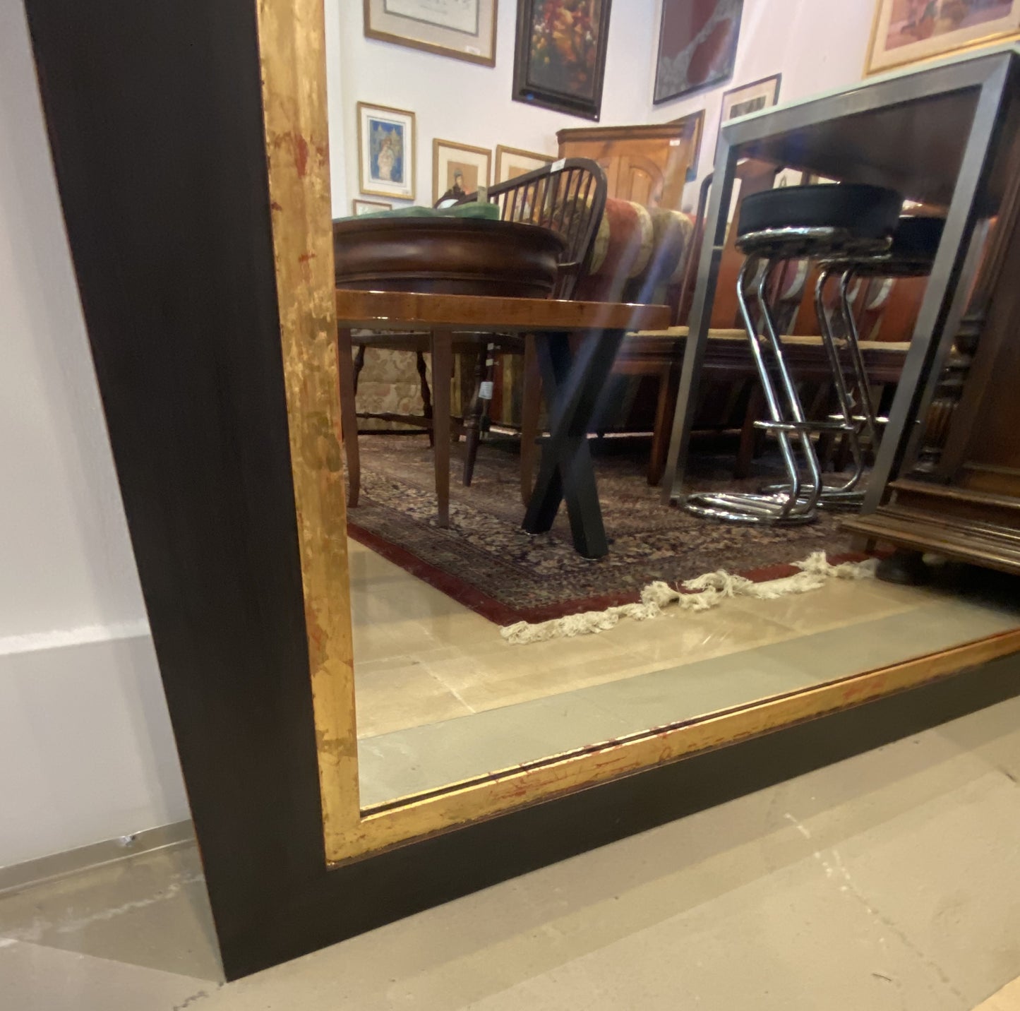 Large Framed Floor Mirror (8SLV7H)
