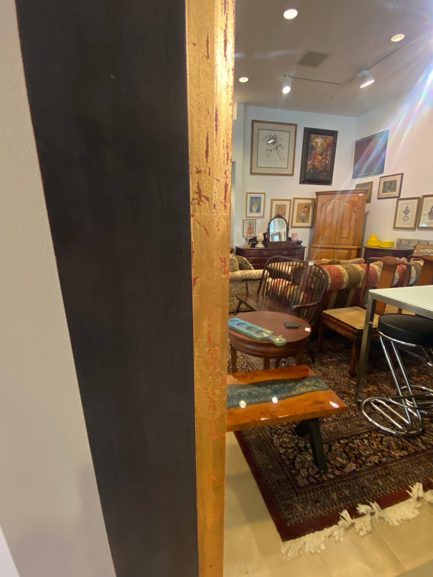 Large Framed Floor Mirror (8SLV7H)