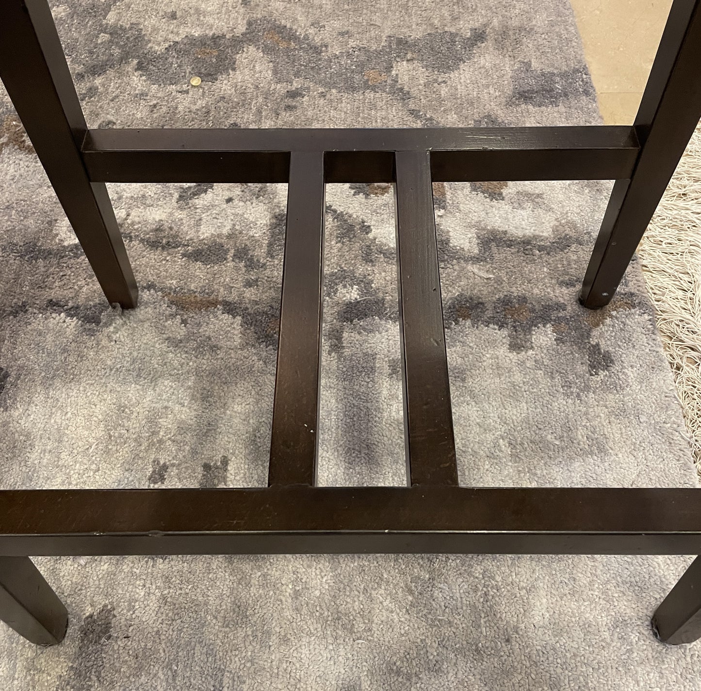 Ethan Allen "Harper" Leather Counter Stool (2 Available) (06I00E)