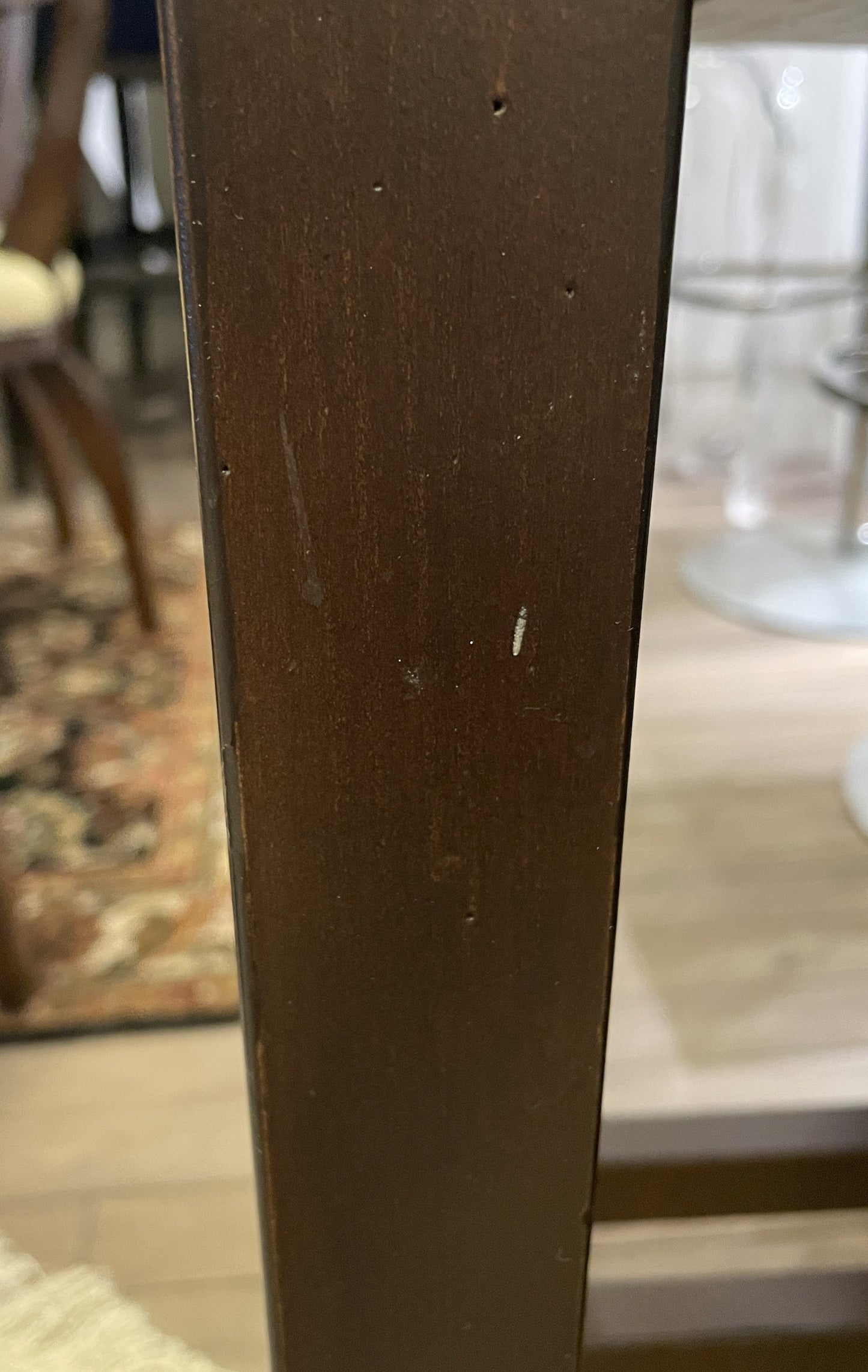 Ethan Allen "Harper" Leather Counter Stool (2 Available) (06I00E)
