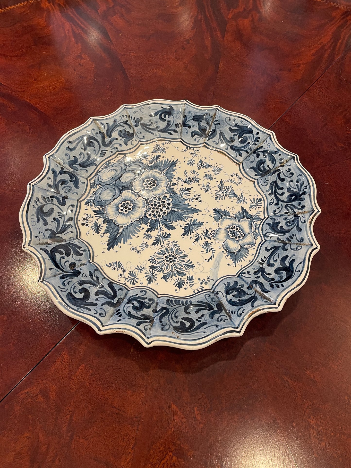 Italian Delft Platter, Antique (0G000Q)