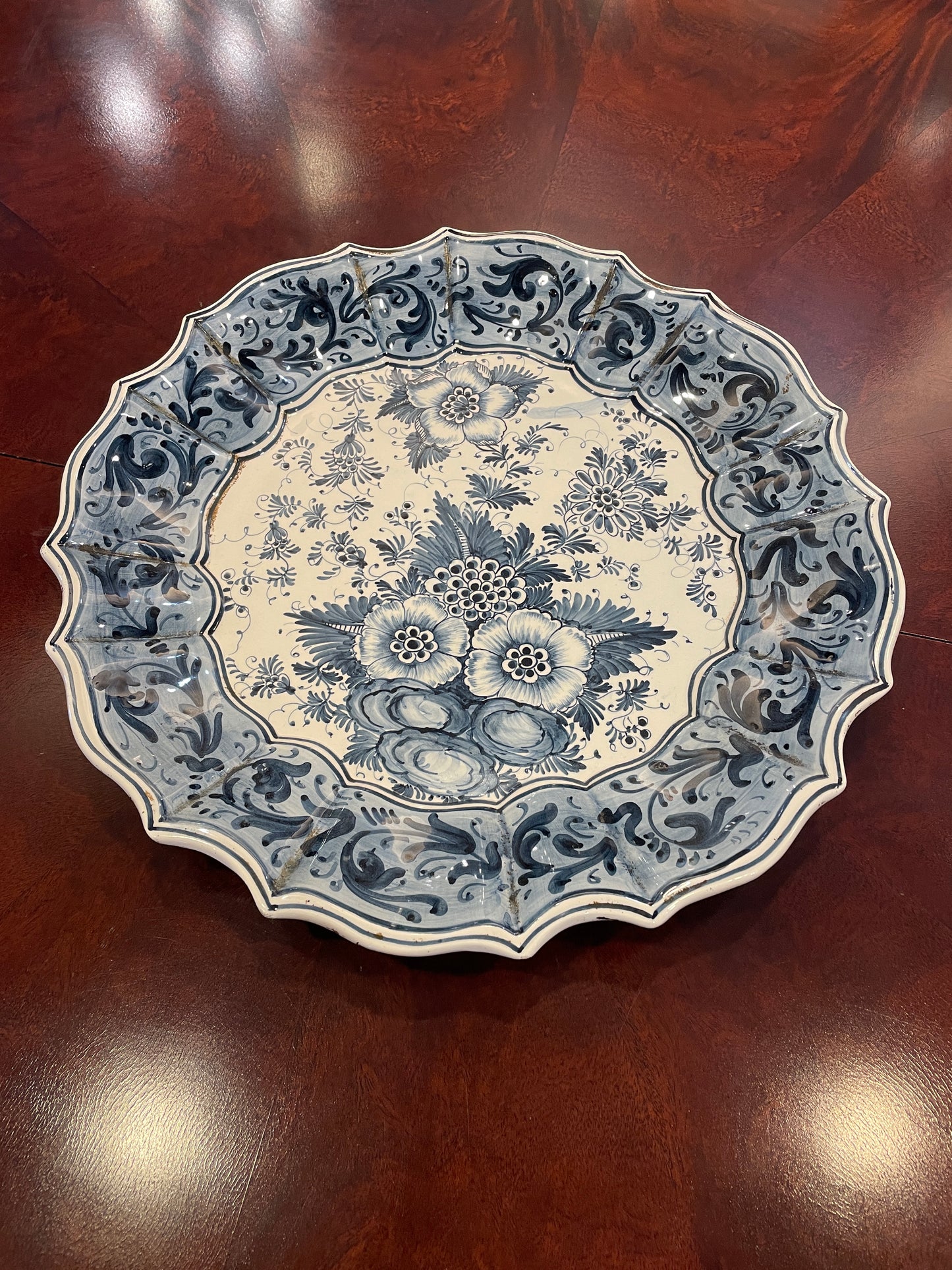Italian Delft Platter, Antique (0G000Q)